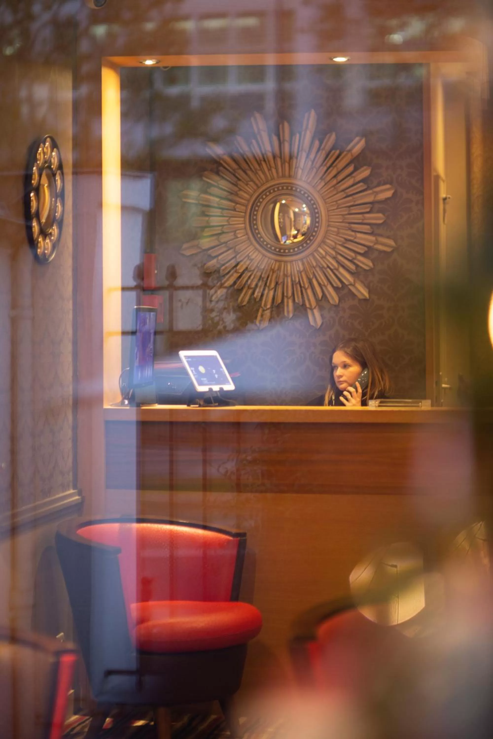 Lobby or reception in Hôtel Pavillon Bastille
