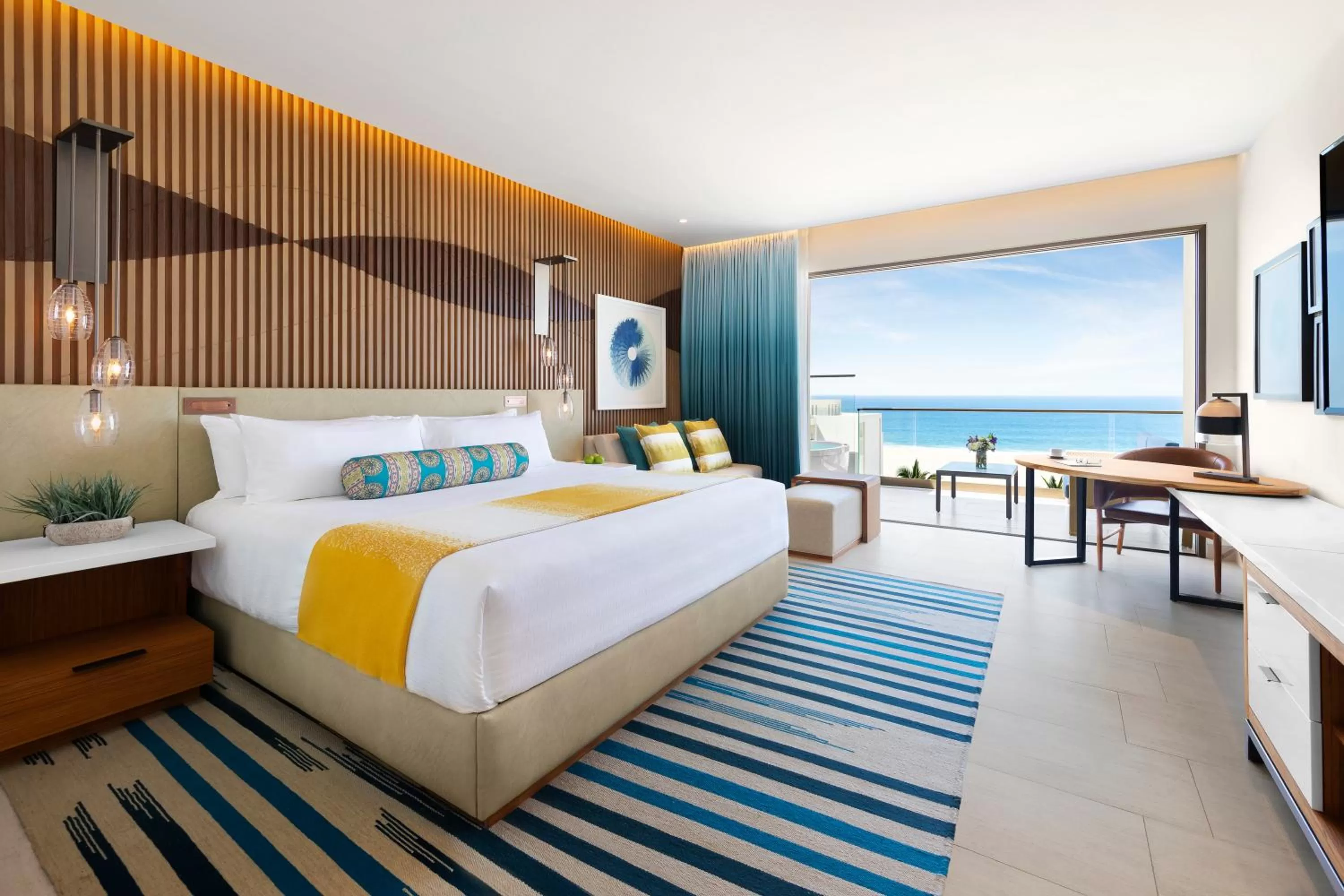 Photo of the whole room, Bed in Hard Rock Hotel Los Cabos