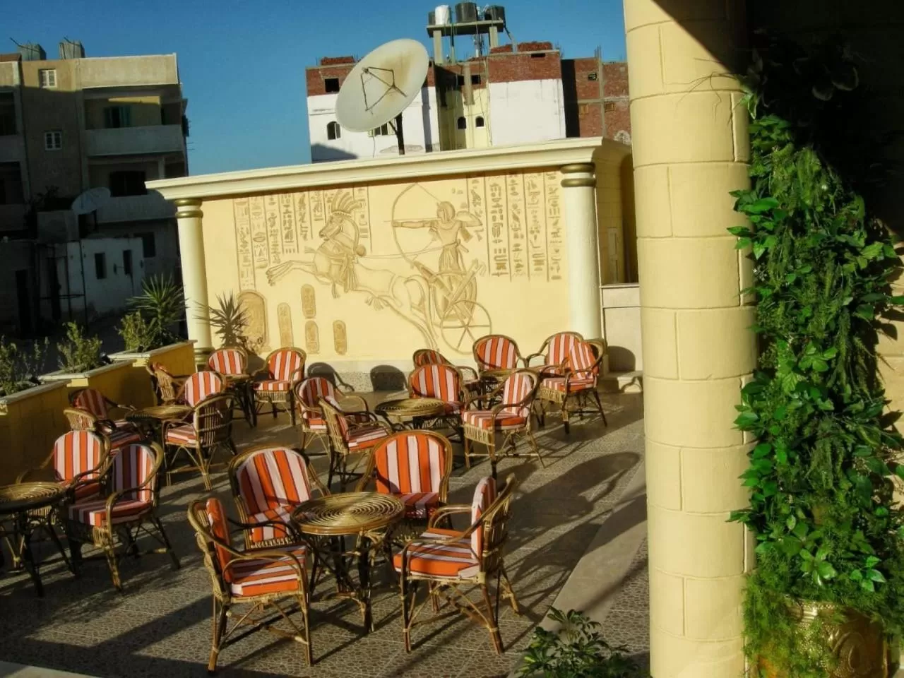 Patio in Luxor Hotel Hurghada