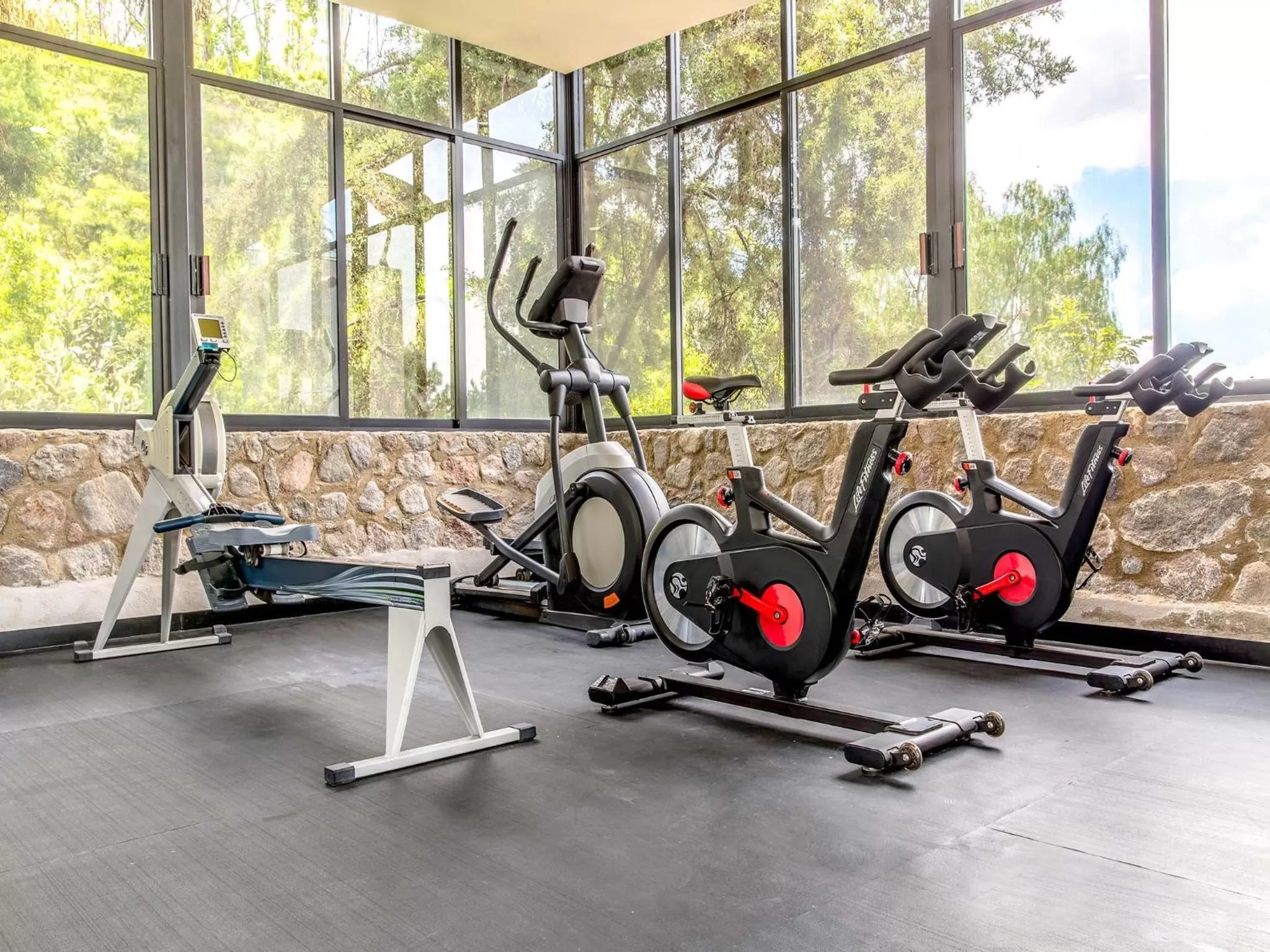 Fitness centre/facilities in Hotel Boutique Camino Del Bosque