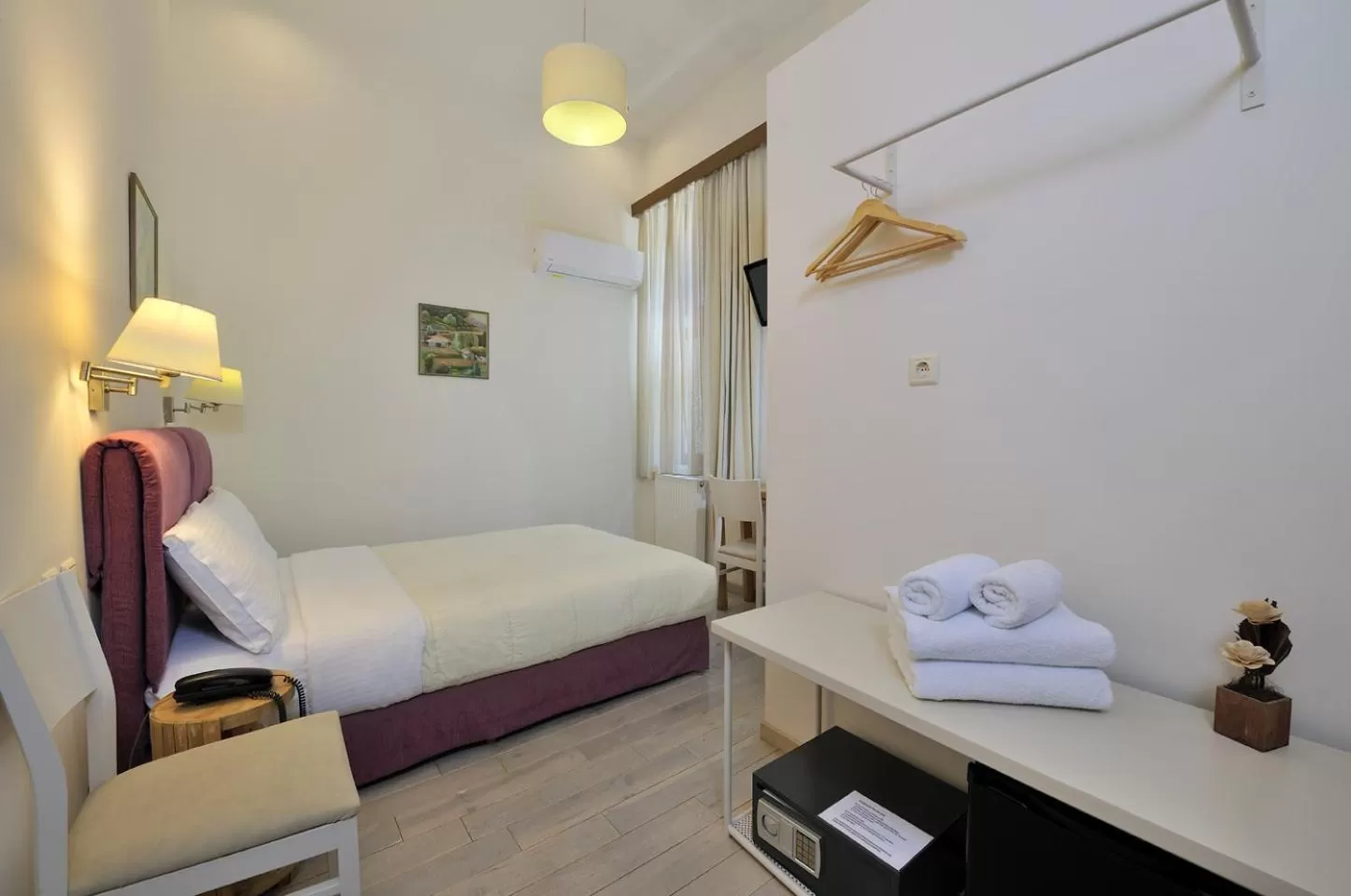 Bed in Dryades & Orion Hotel