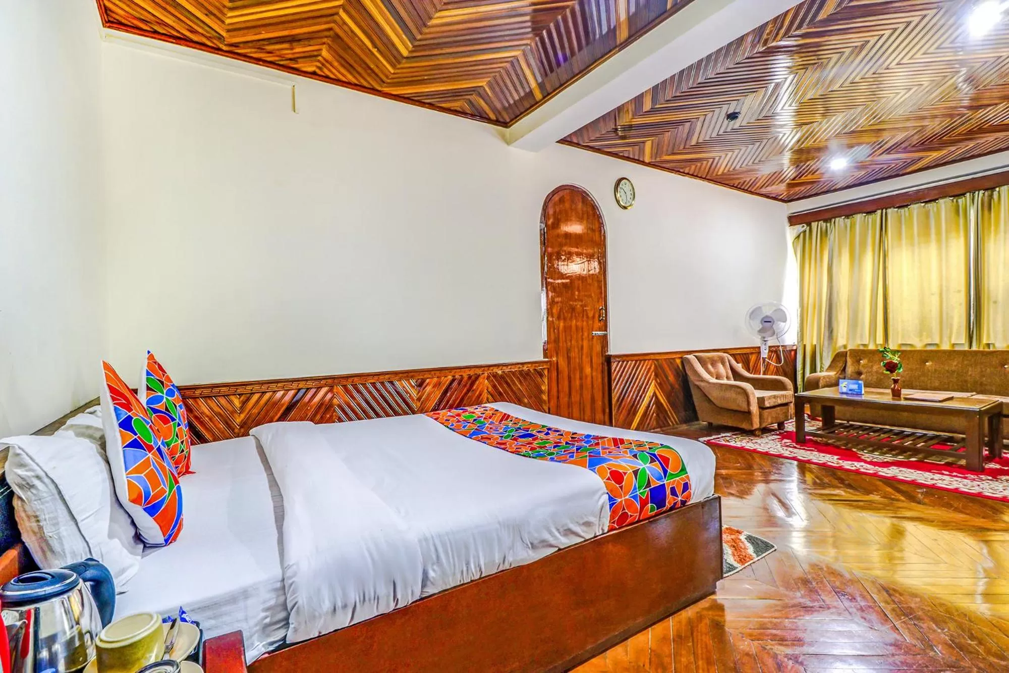 Bed in FabHotel Oak Ridge Retreat I