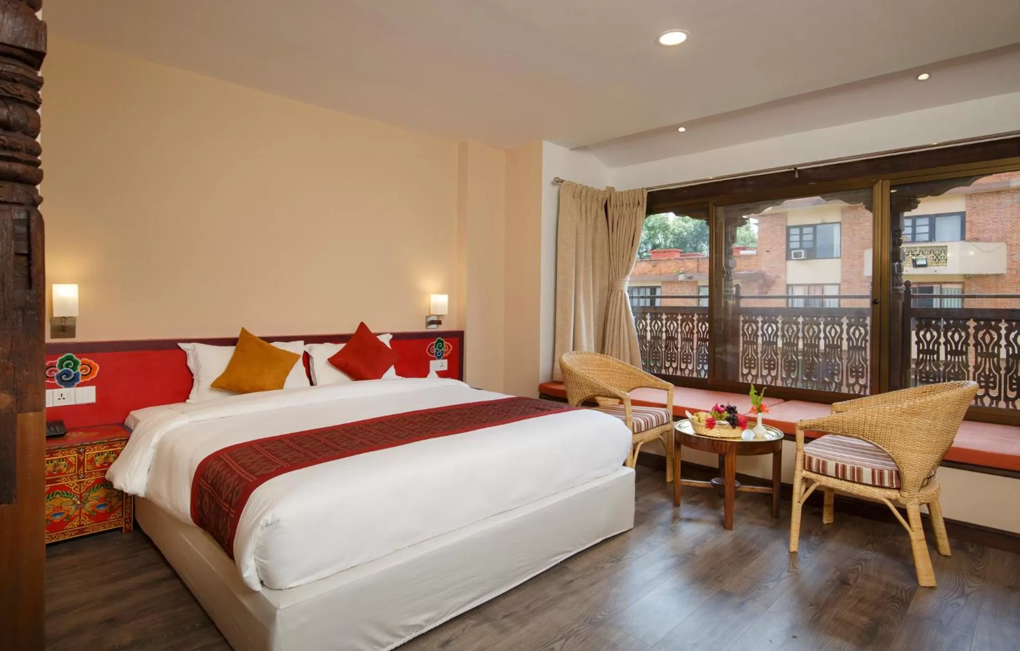 Bed in Hotel Manaslu