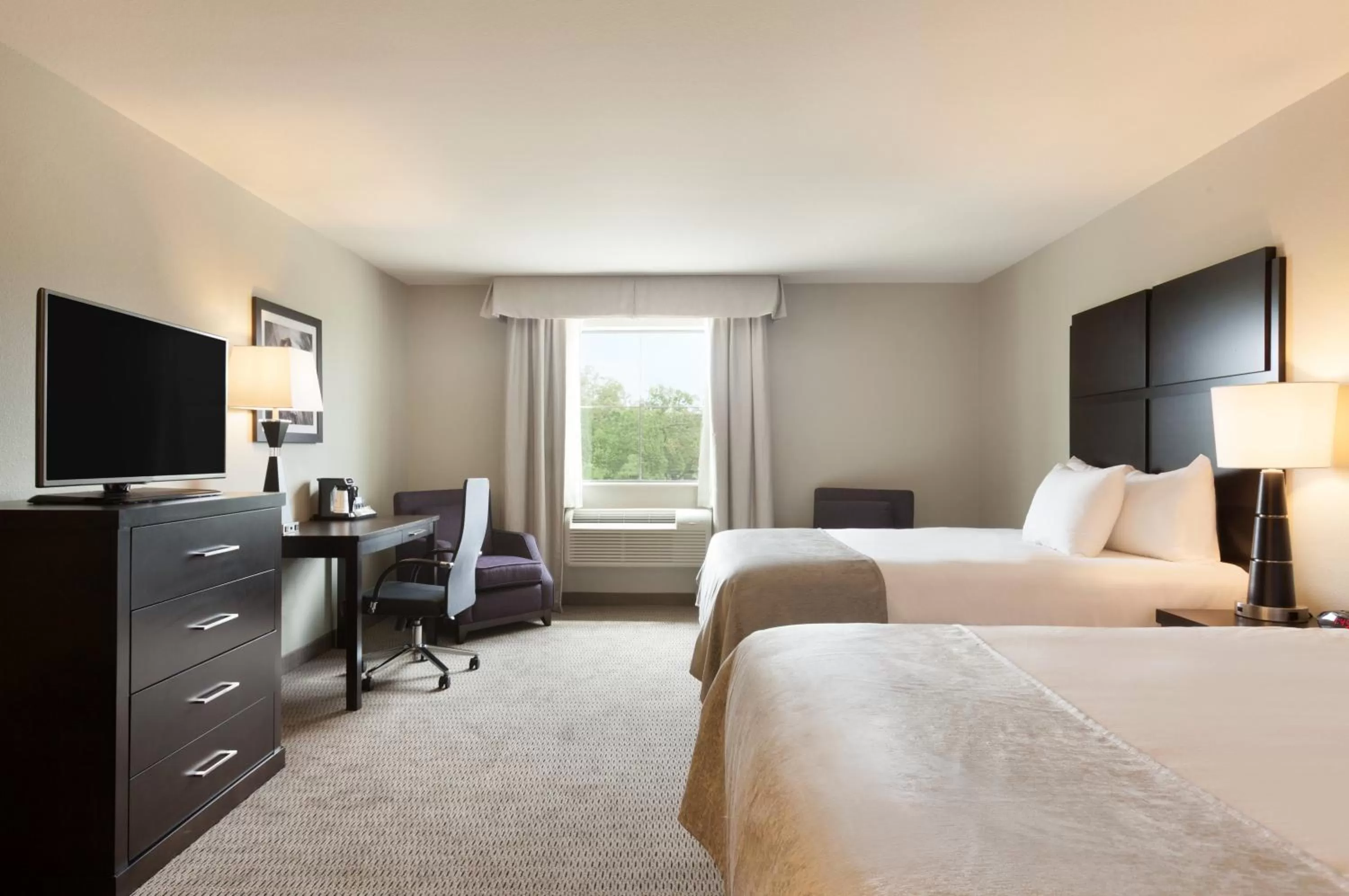Queen Room with Two Queen Beds and Roll-In Shower - Mobility/Hearing Accessible - Non-Smoking in Baymont by Wyndham College Station