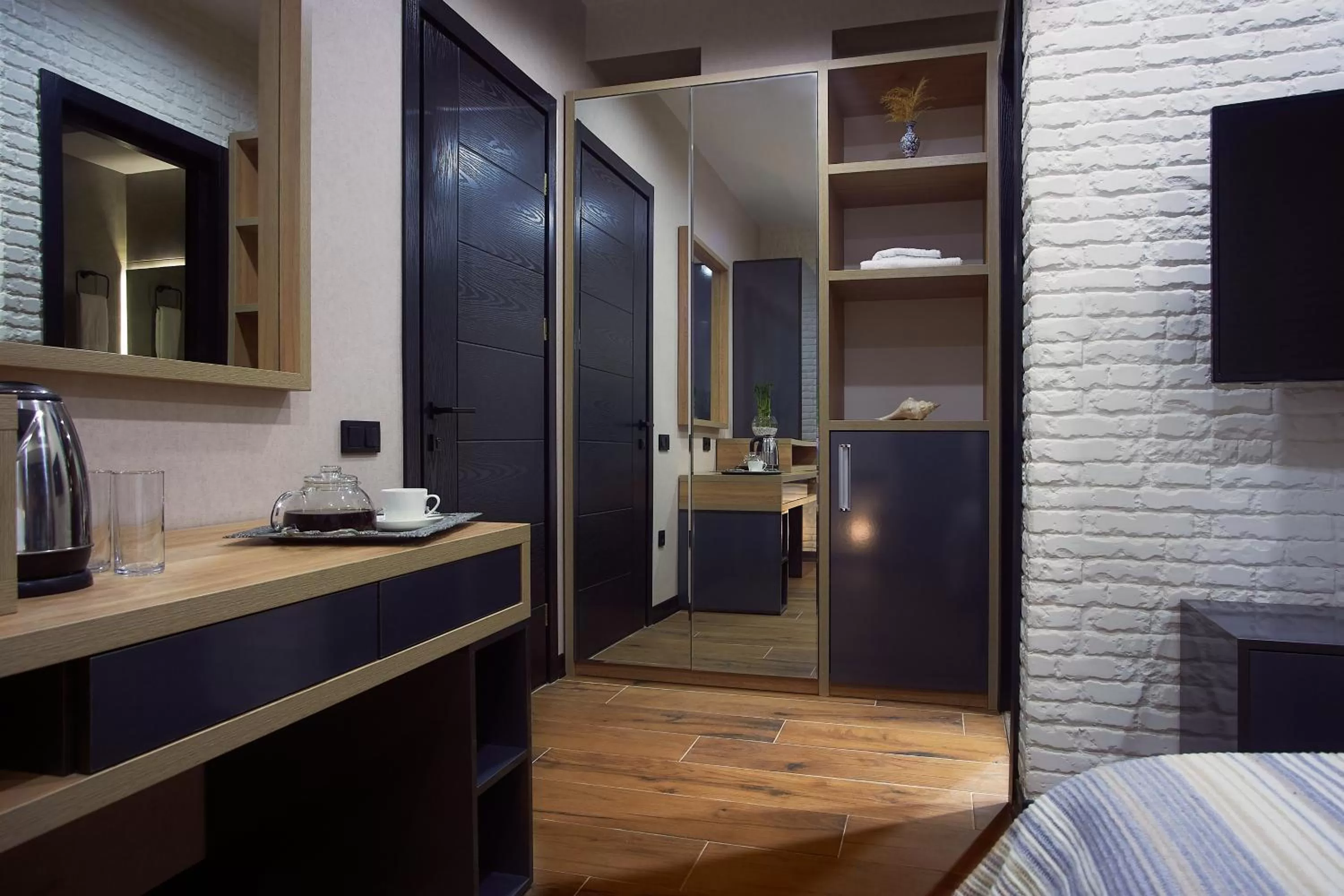 Coffee/tea facilities, Bathroom in Green Boutique Hotel