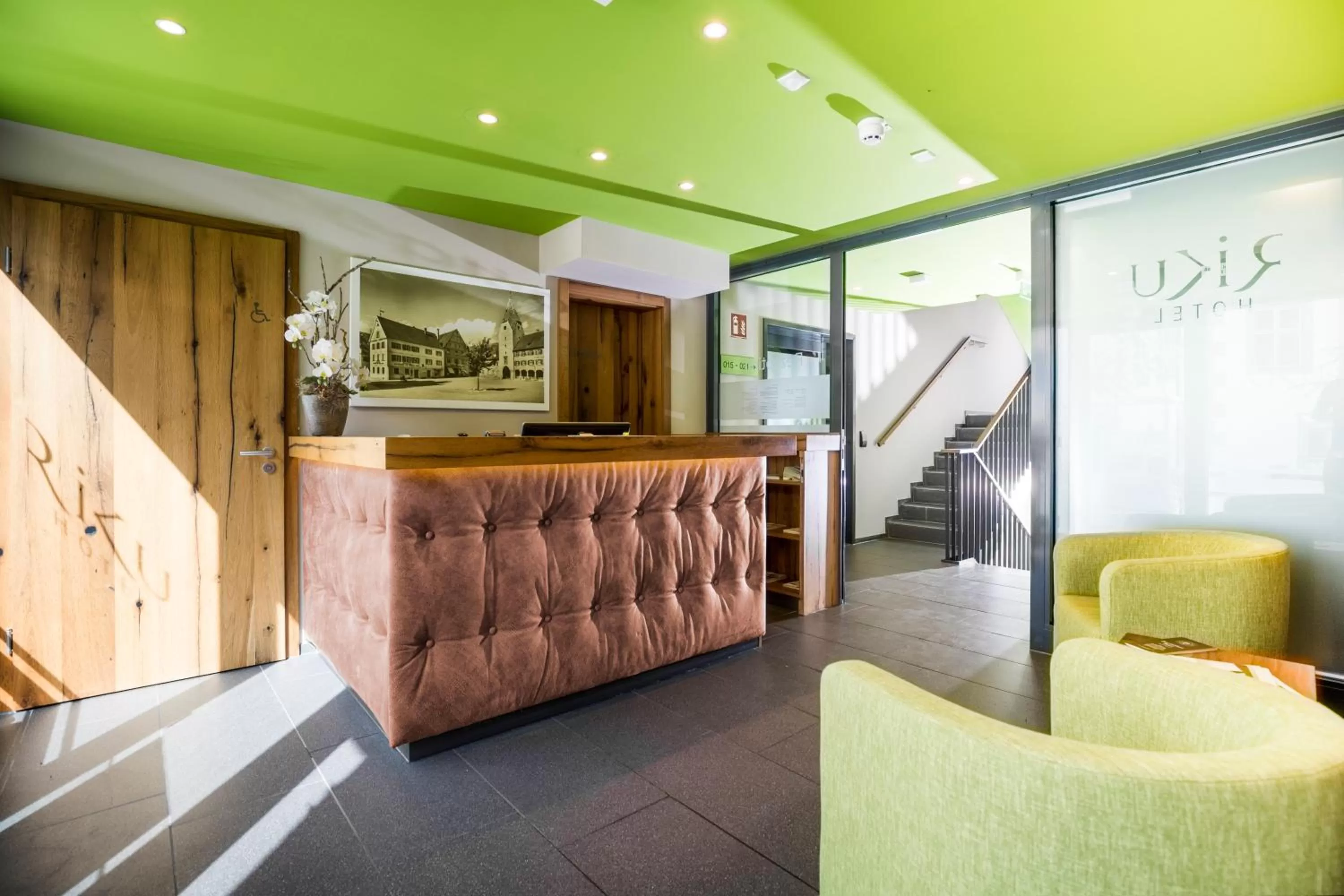 Lobby or reception in RiKu HOTEL Weißenhorn