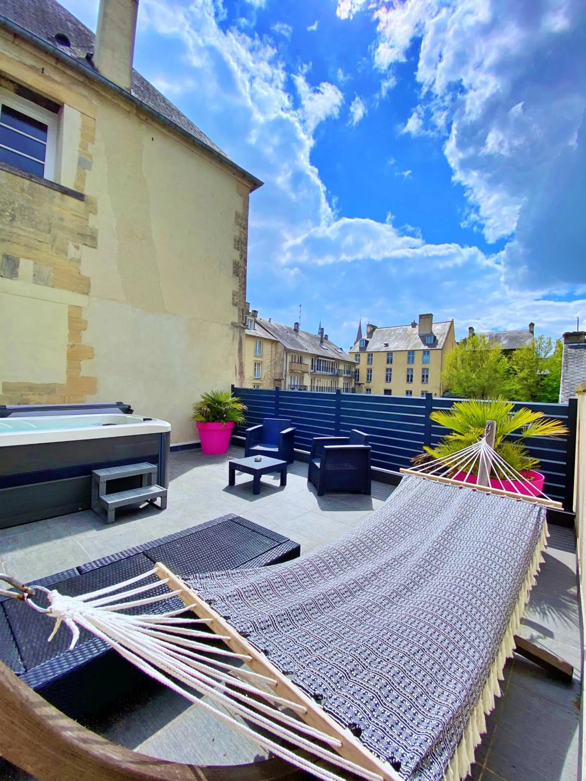 Balcony/Terrace in Grand Hôtel du Luxembourg & Spa