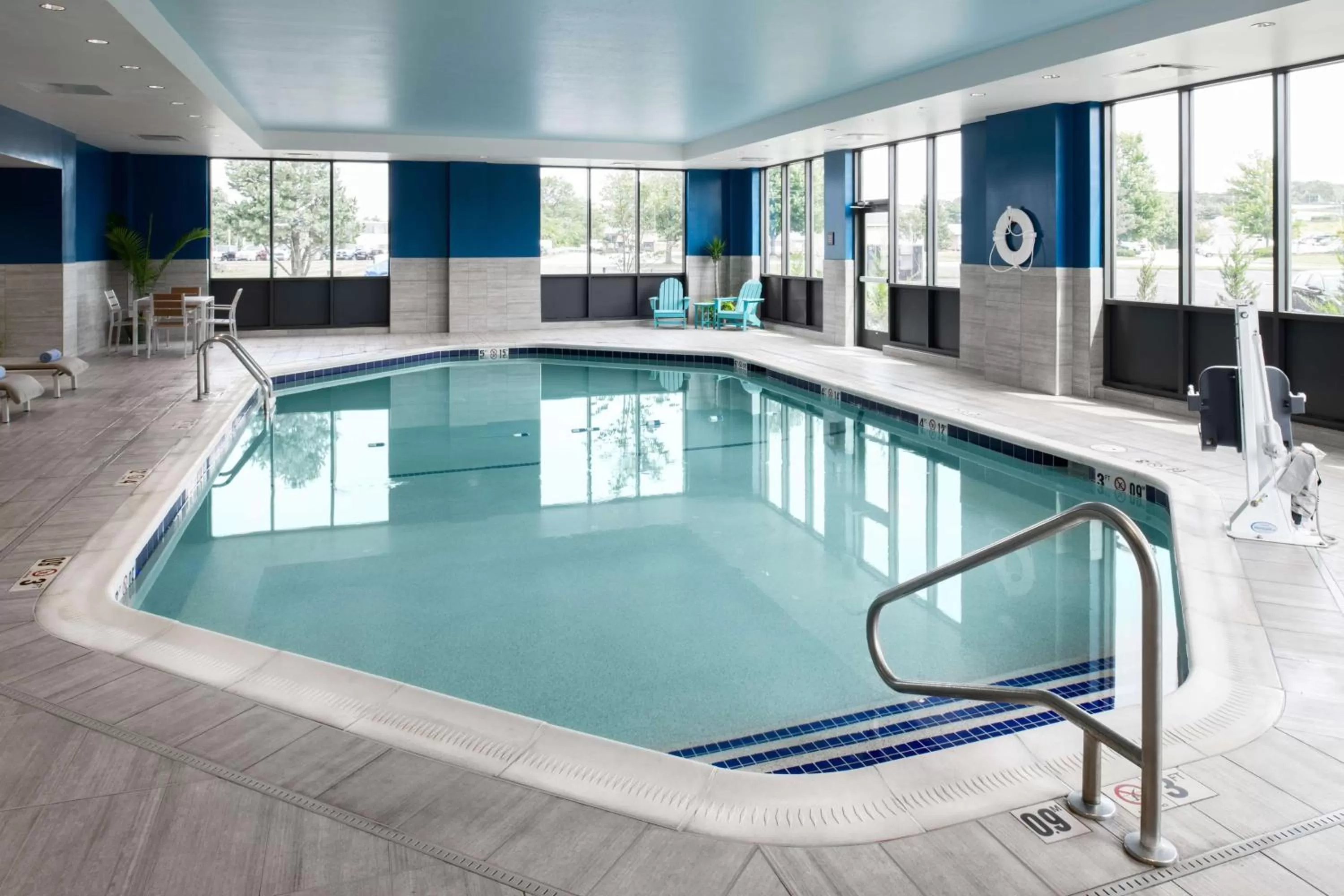 Pool view in Hampton Inn Seekonk