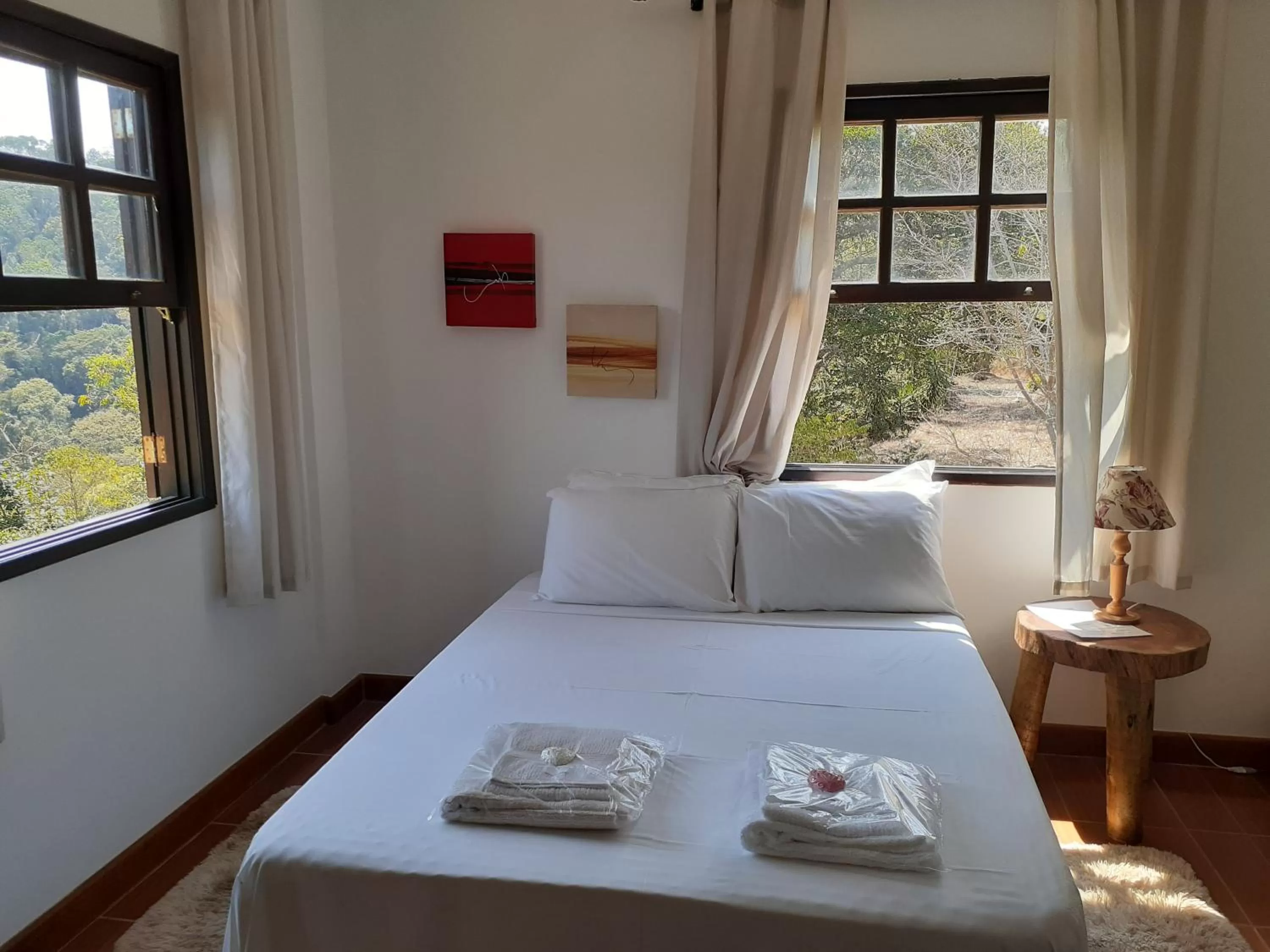 Bed in Pousada R.N.C. Nosso Paraíso