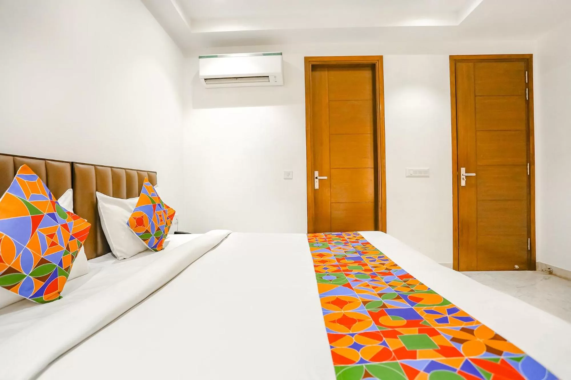 Bed in FabExpress Aerosky Deluxe - Nr Yashobhoomi Convention Centre