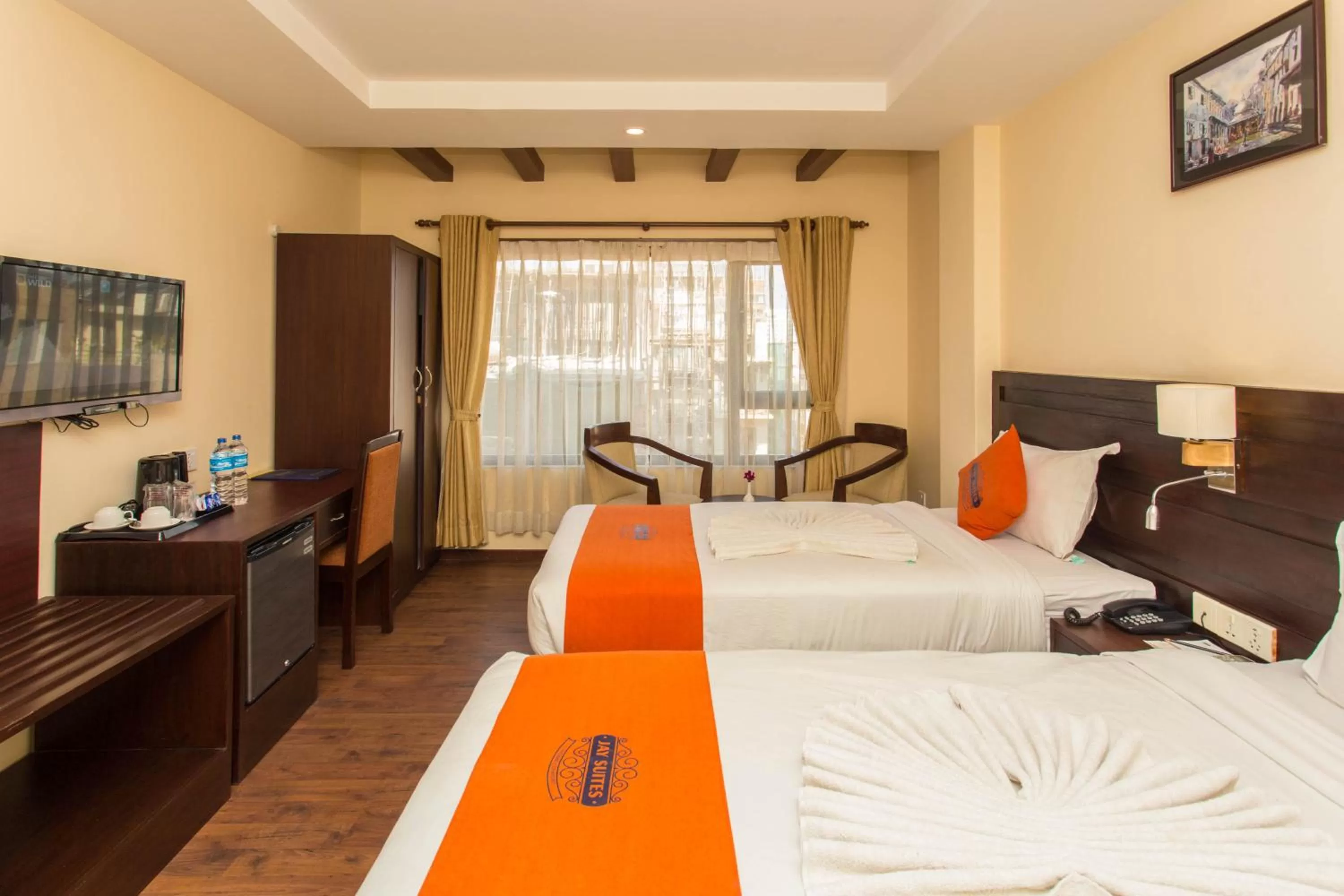 Bedroom, Bed in Hotel Jay Suites