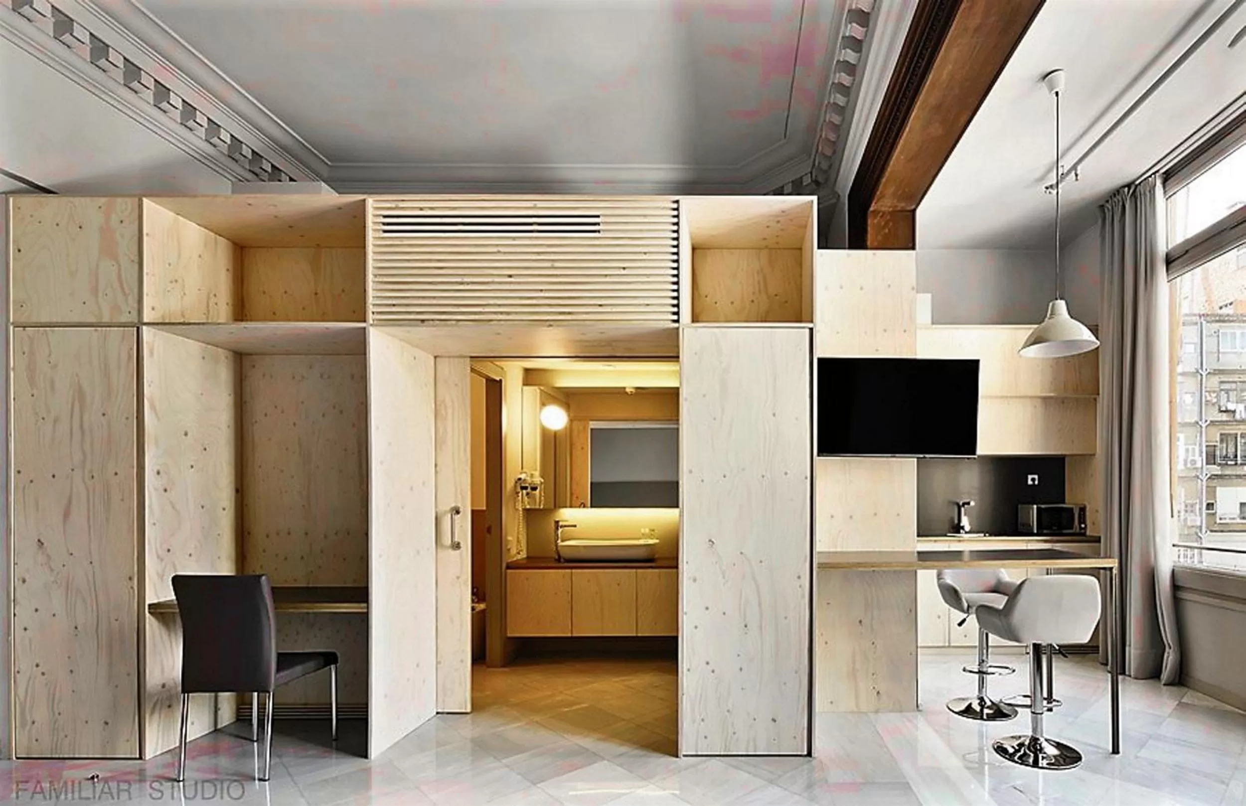 Photo of the whole room in Casa Abamita