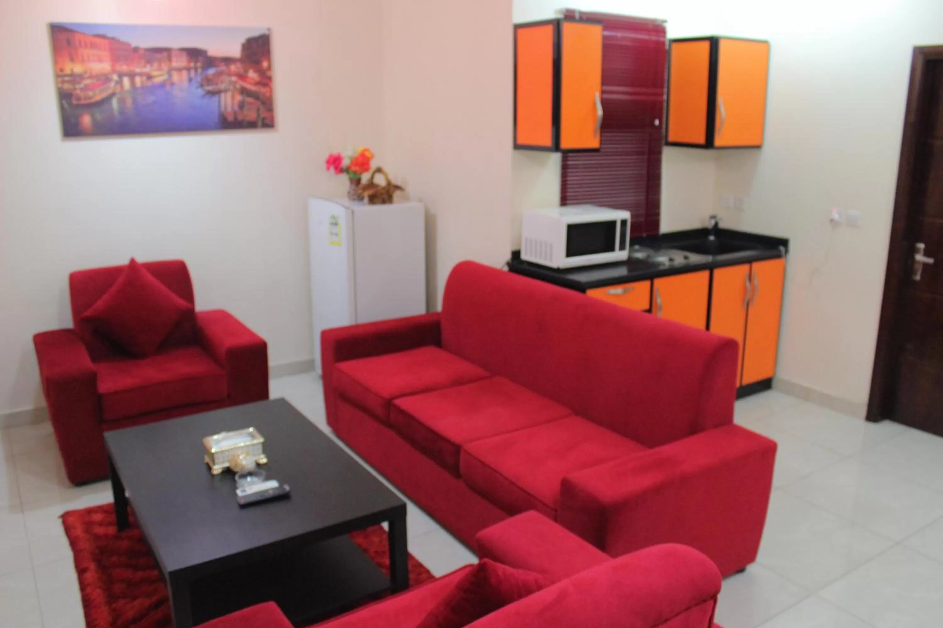 Seating Area in Al Amoria Apartments