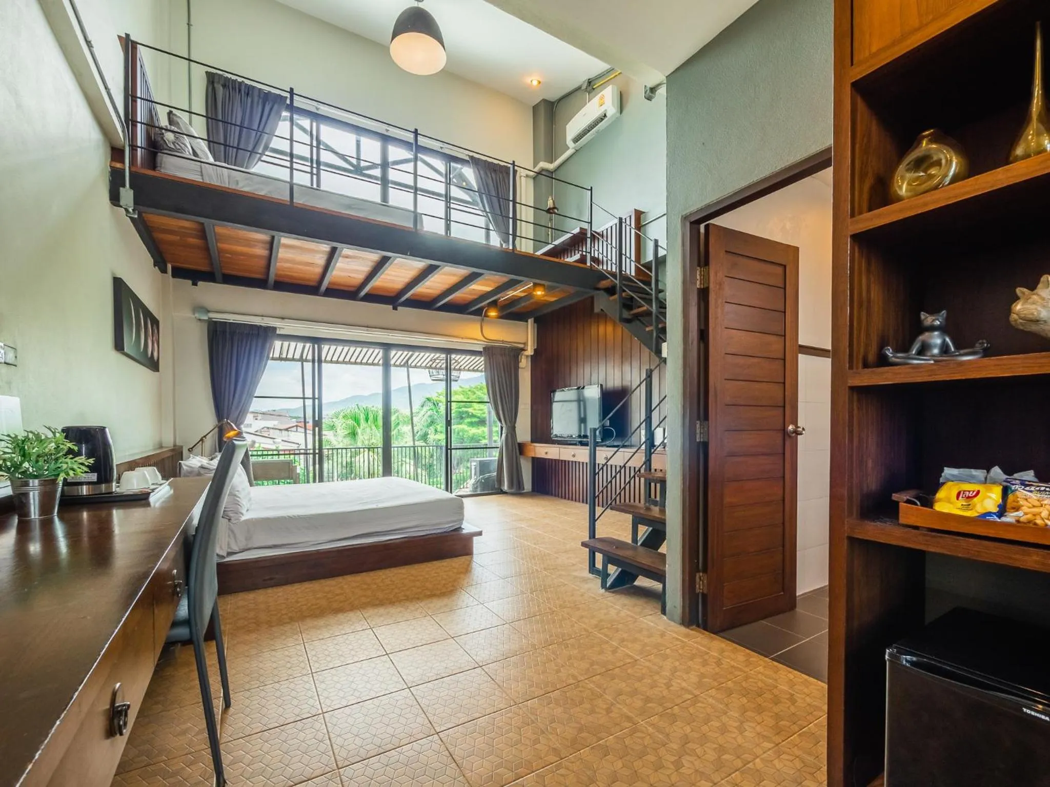 Balcony/Terrace, Bed in Gord ChiangMai Hotel