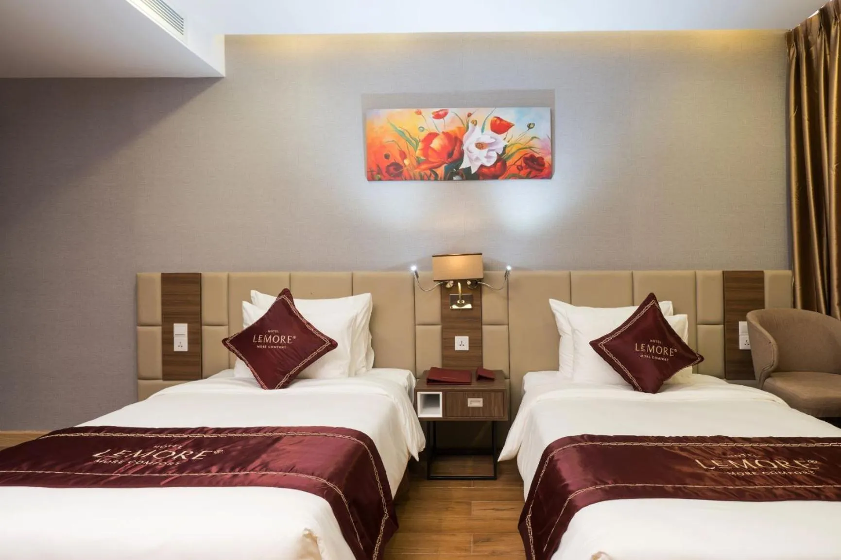 Bed in LeMore Hotel Nha Trang