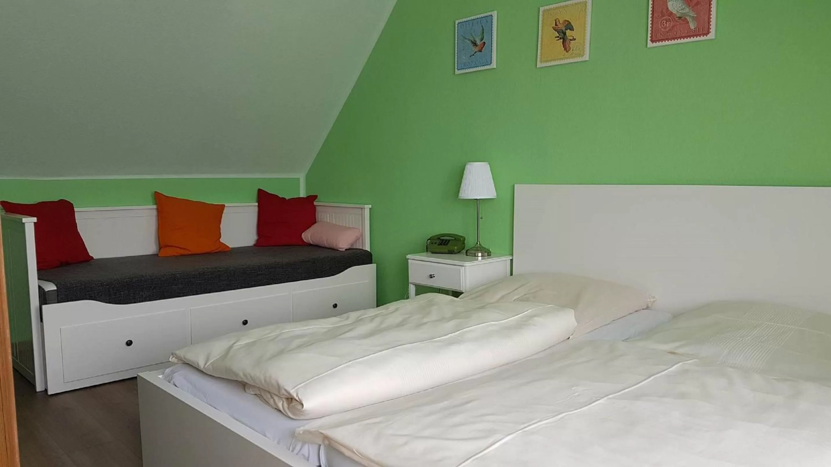 Bed in Hotel Heldt Dependance