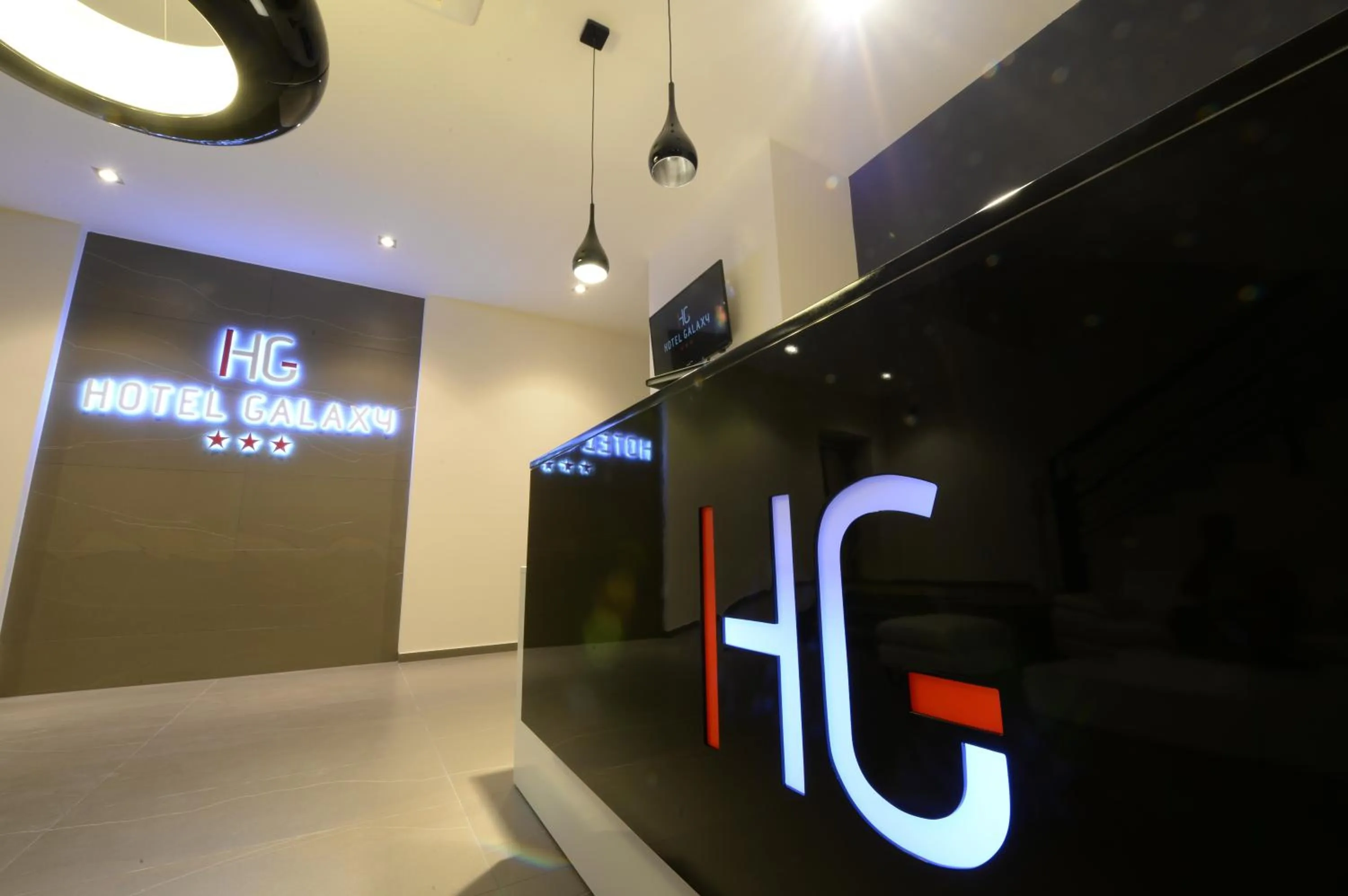 Lobby or reception in Hotel Galaxy