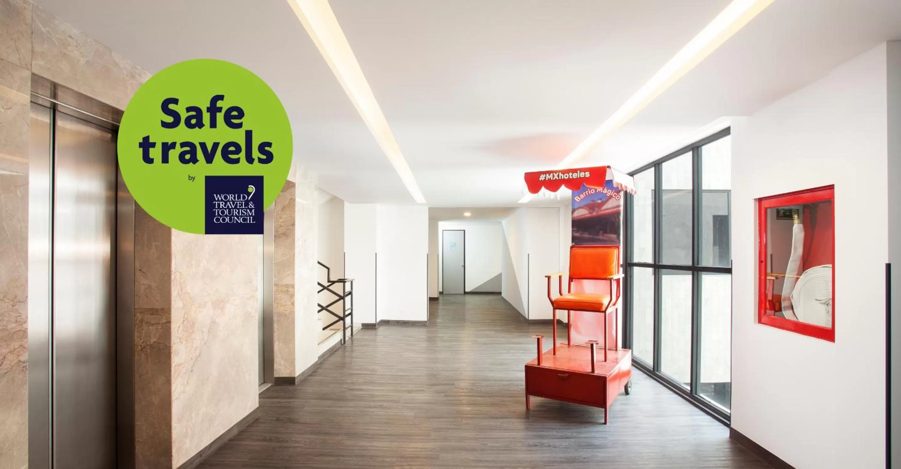 elevator in Hotel MX lagunilla CDMX, Trademark Collection by Wyndham