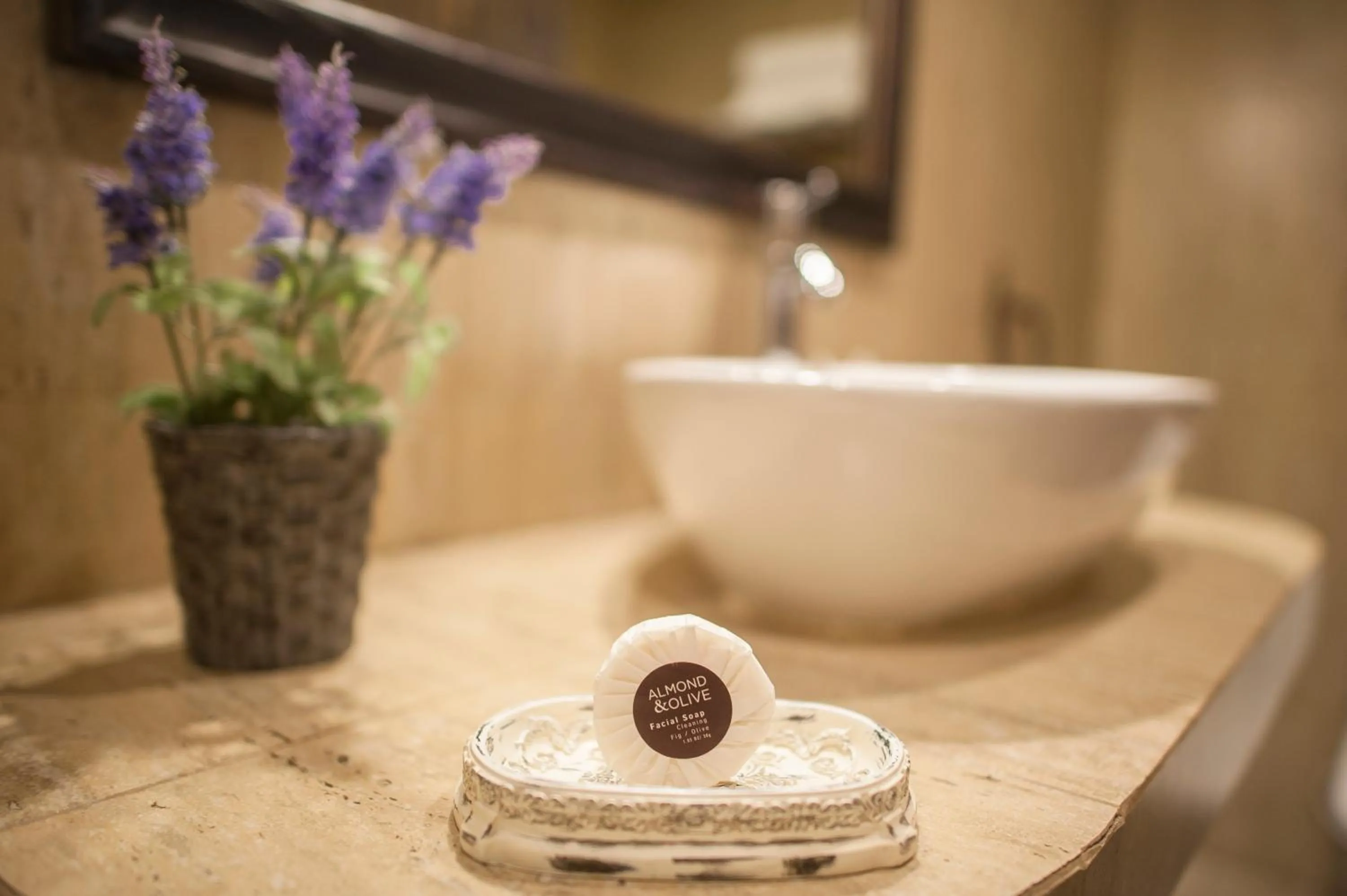 Decorative detail, Bathroom in Los Olivos Boutique Hotel Antigua Guatemala