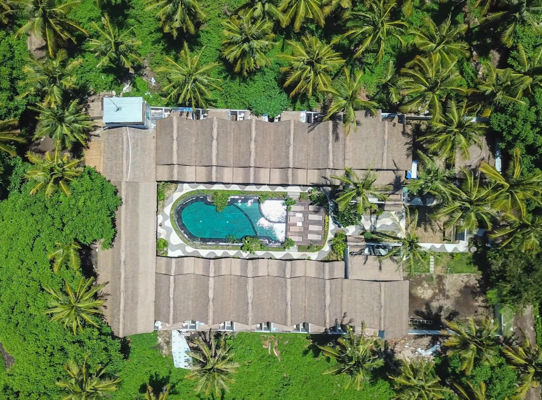 Bird's eye view, Bird's-eye View in Gili One Resort