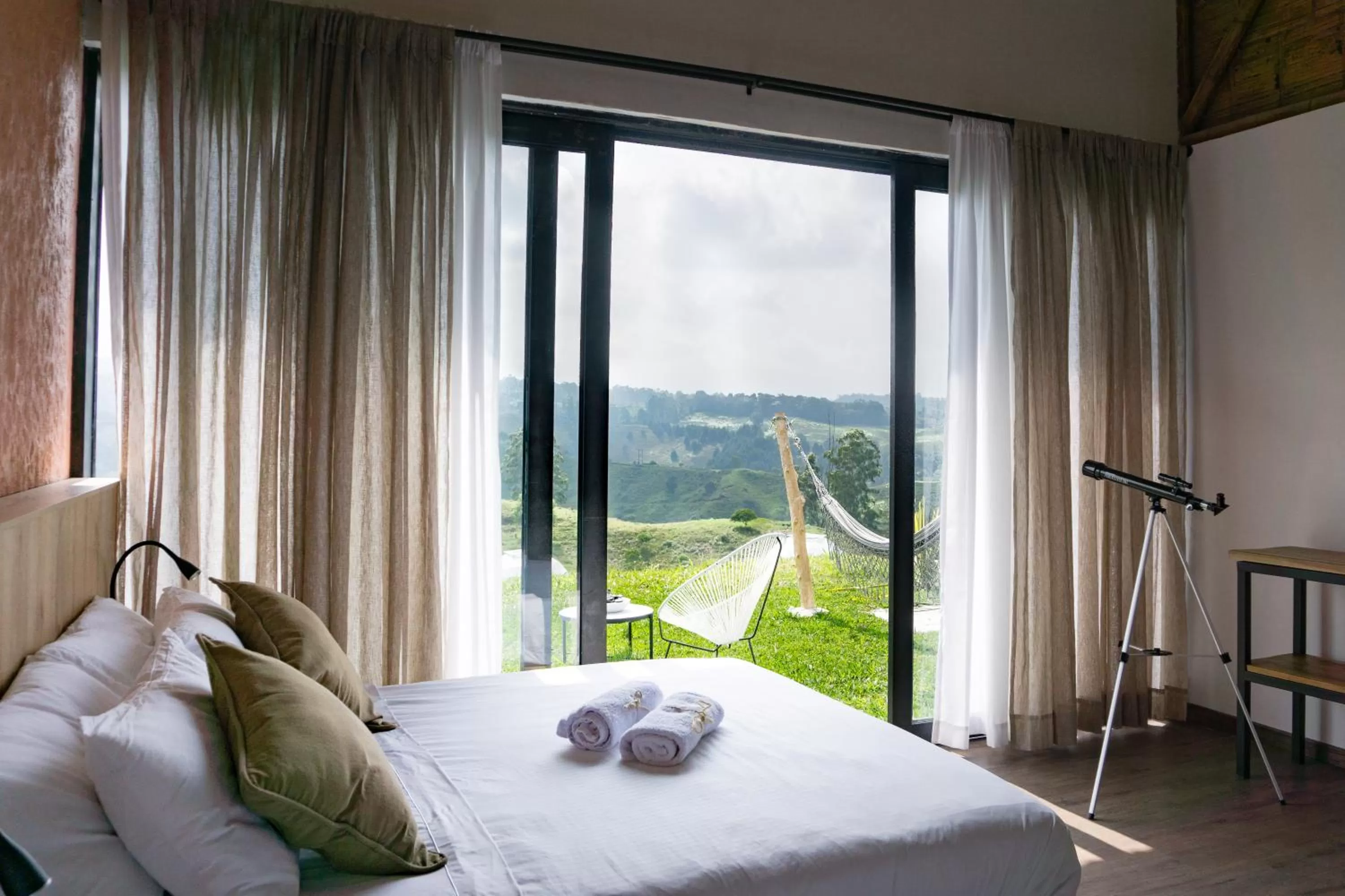 Inner courtyard view, Mountain View in Ecohotel Monte Tierra Habitaciones y Glamping