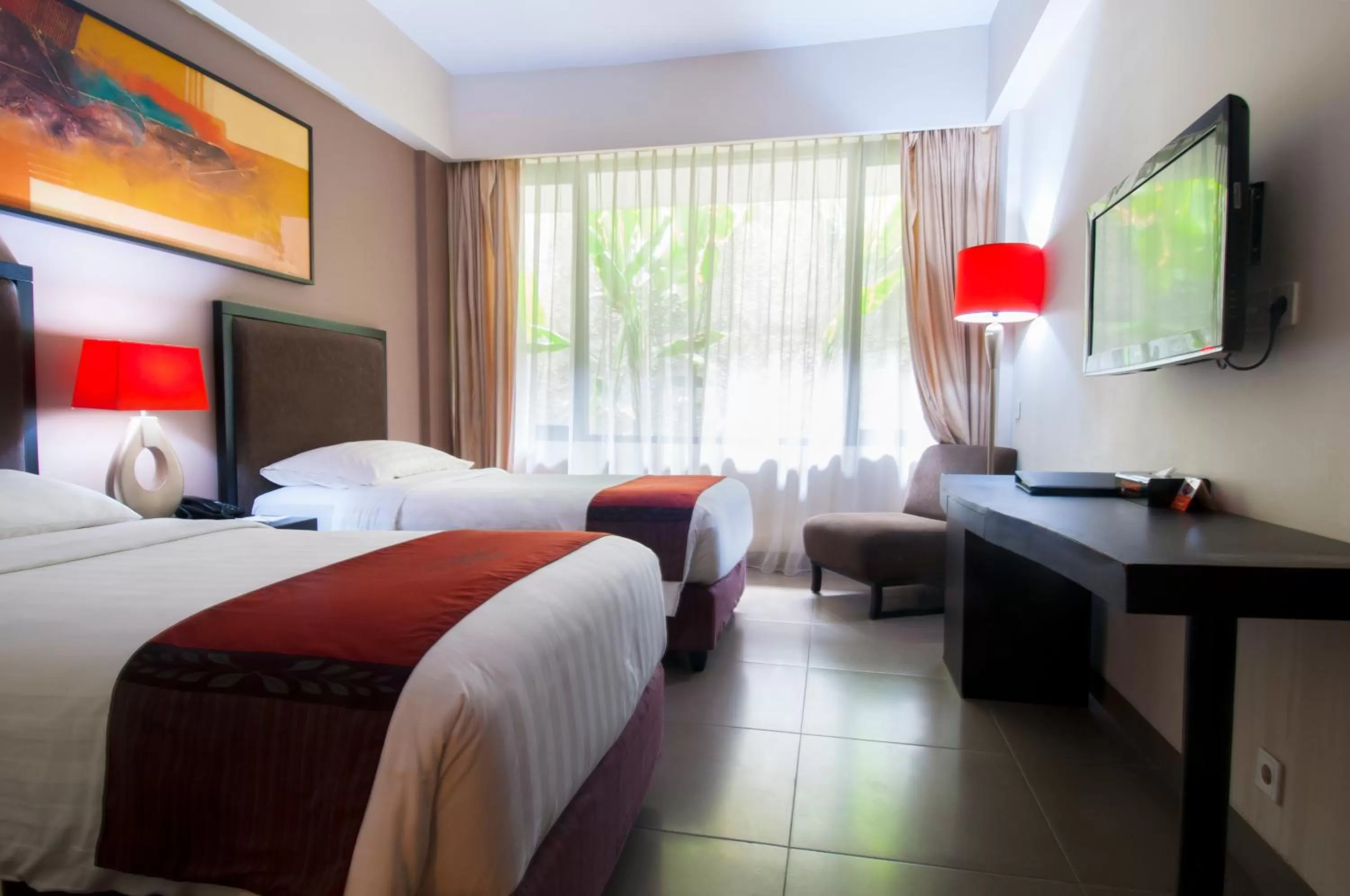 Bedroom, Bed in 100 Sunset Kuta Hotel & Ballroom