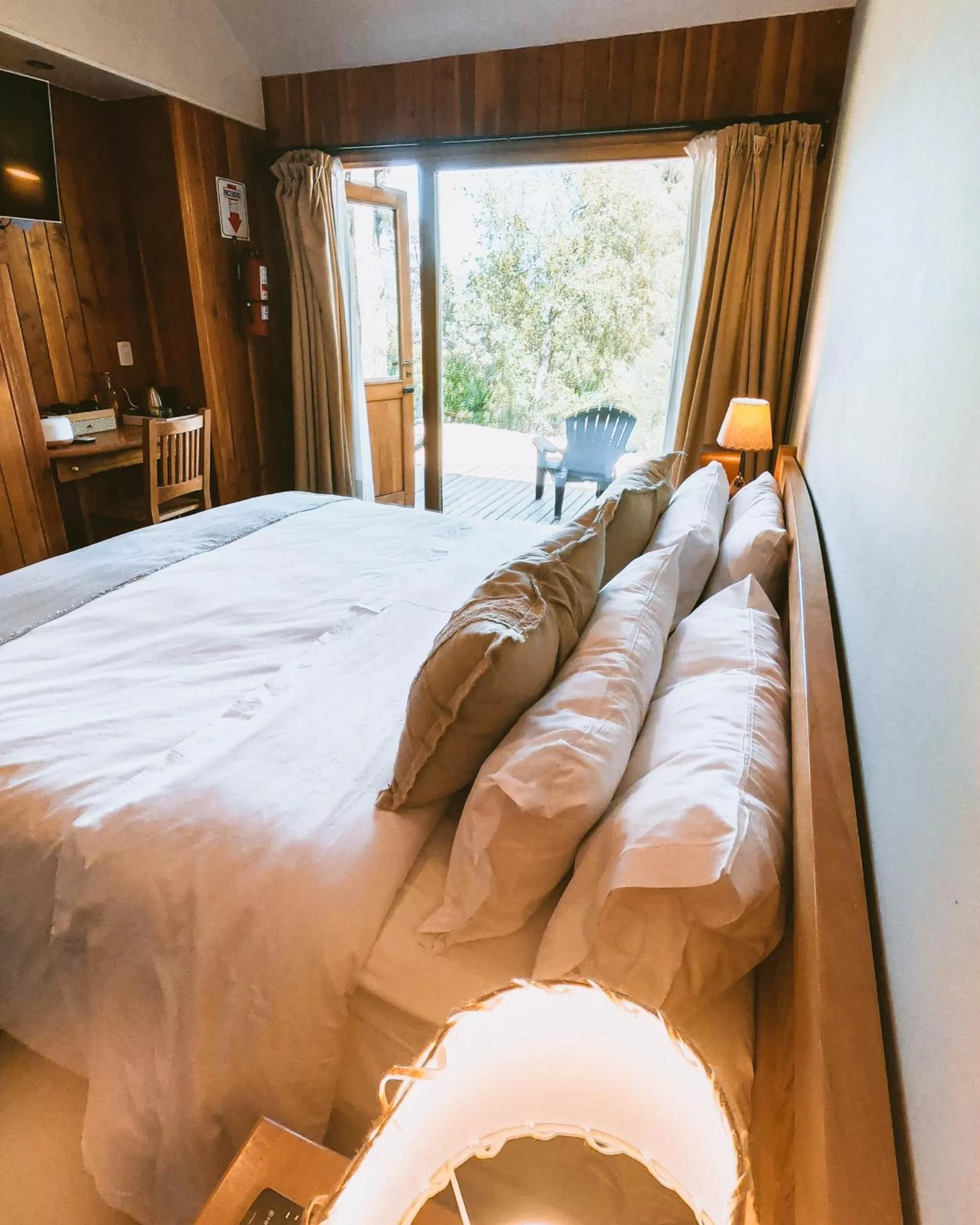 Bed in Arrayan Lake View Mountain Lodge & Casa De Te Arrayan