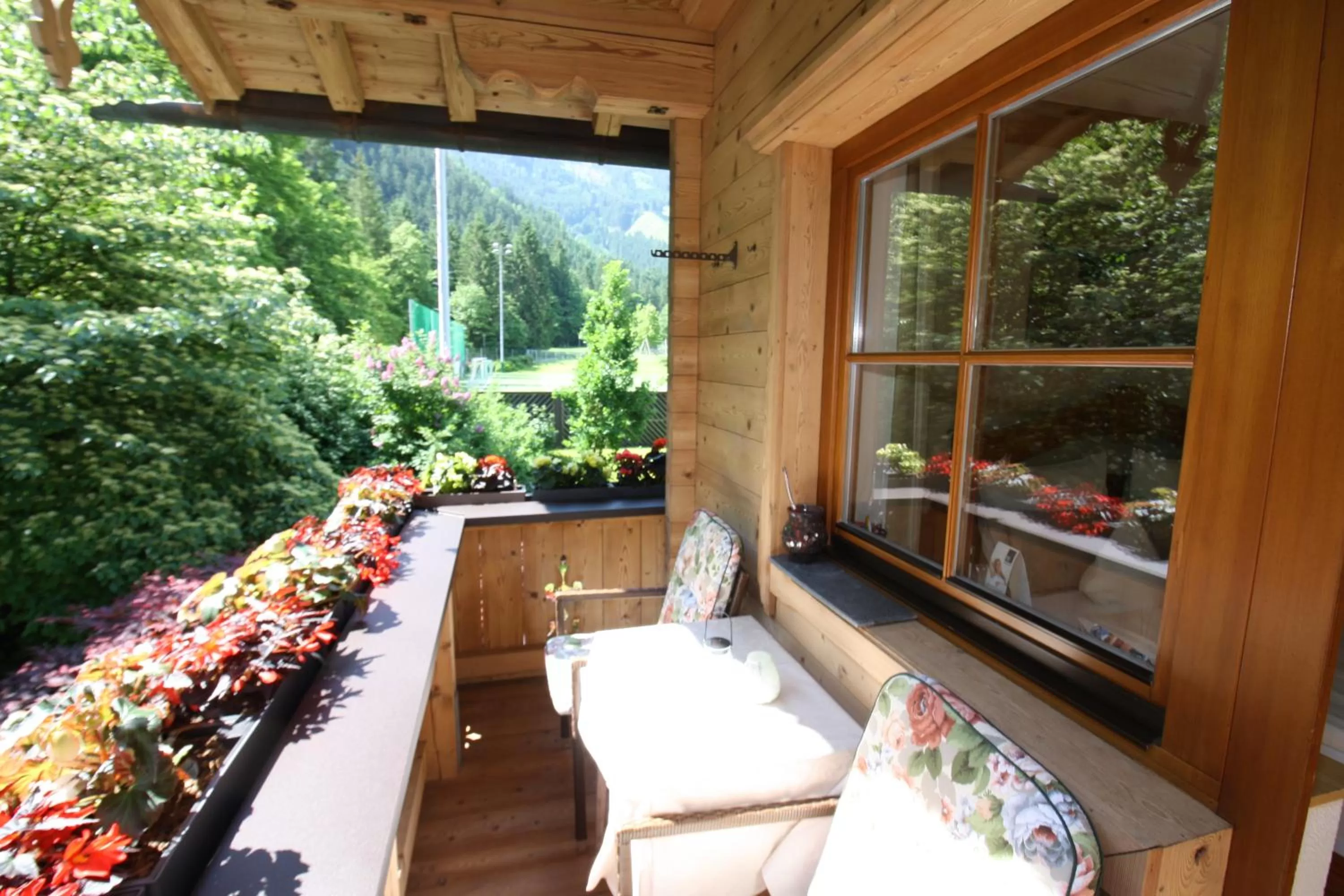 Balcony/Terrace in Vronis Waldhaus ADULTS ONLY