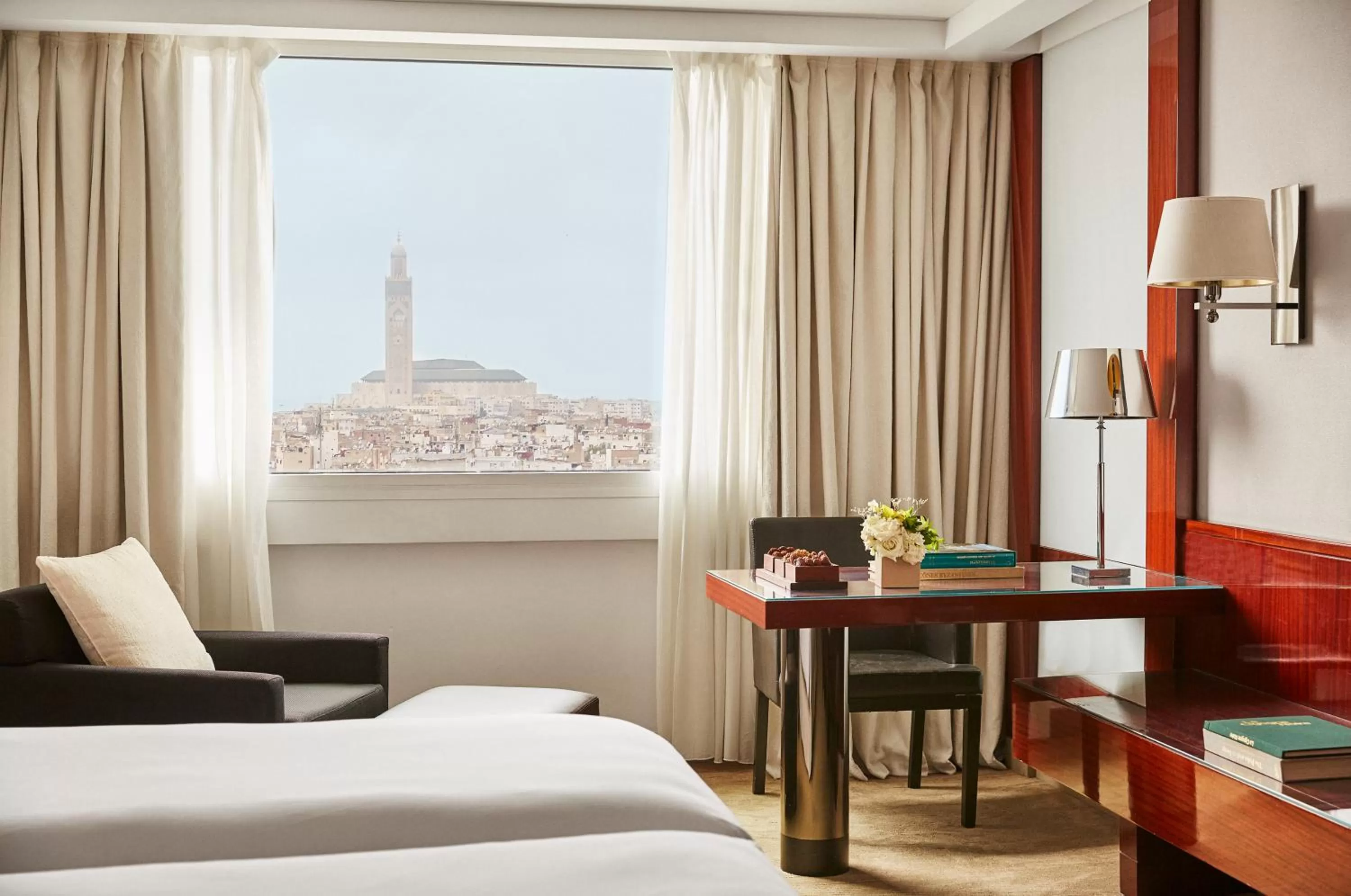 View (from property/room), Bed in Hyatt Regency Casablanca