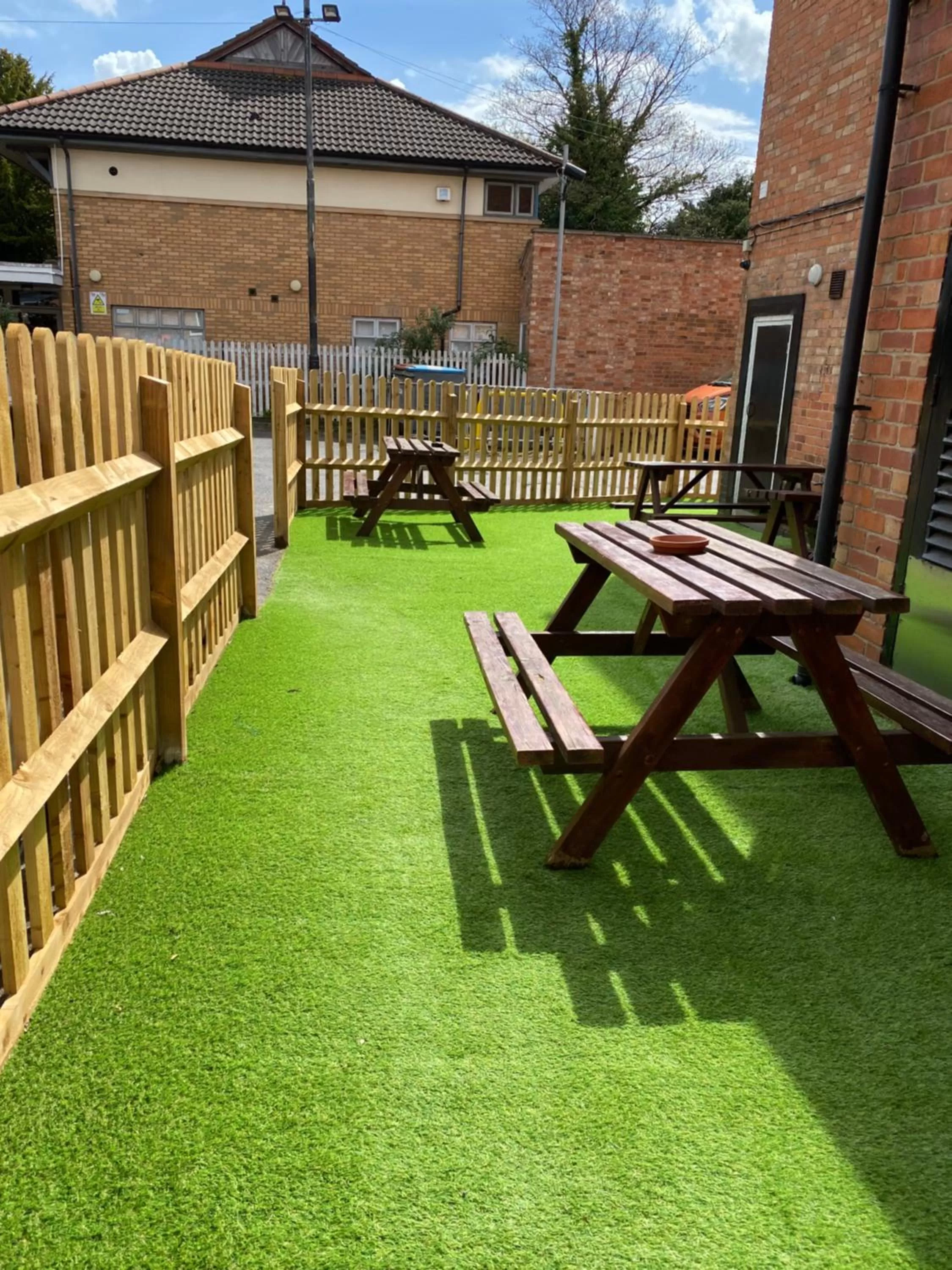 Garden in The Plough Inn Wigston