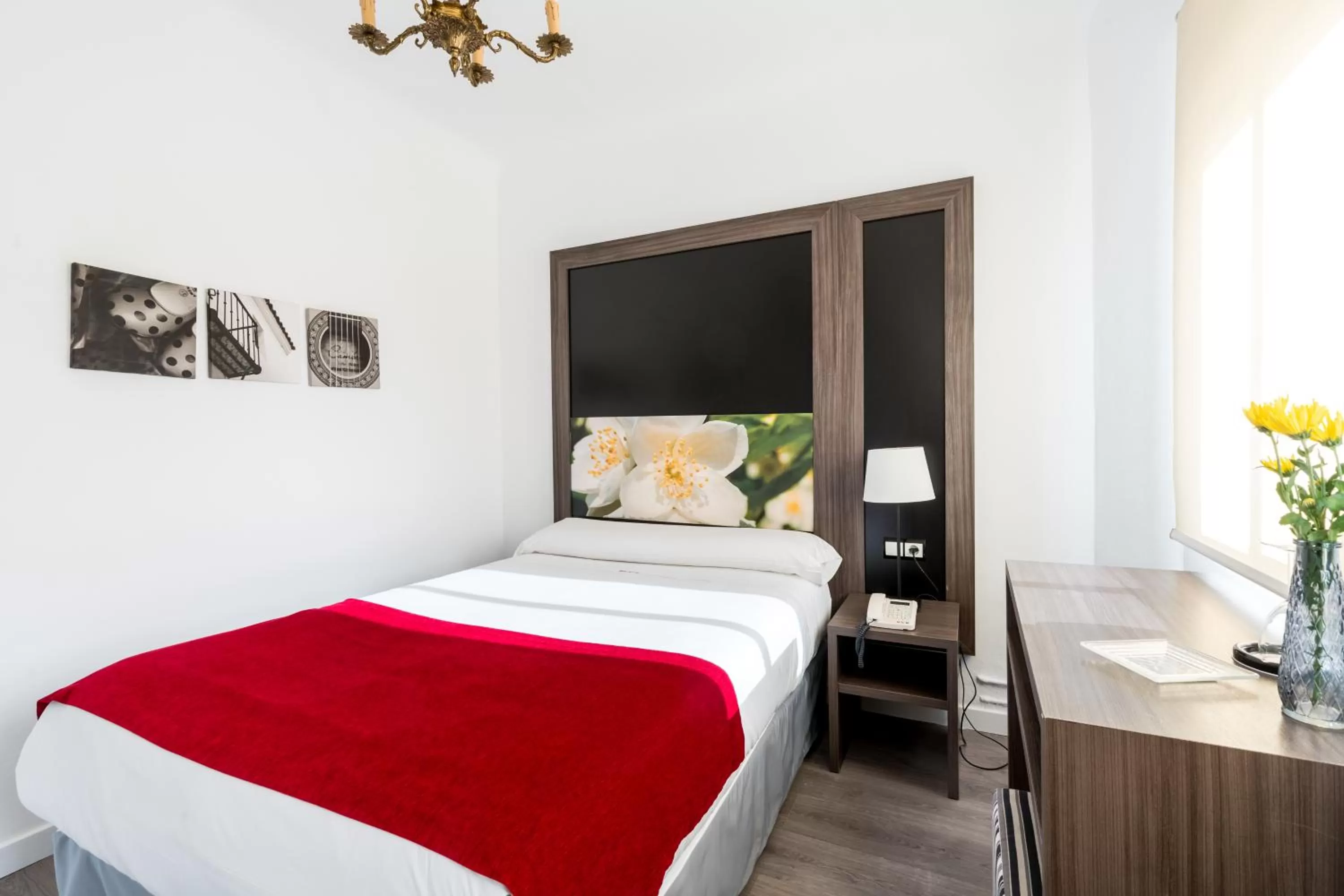 Bed in Hotel Sevilla