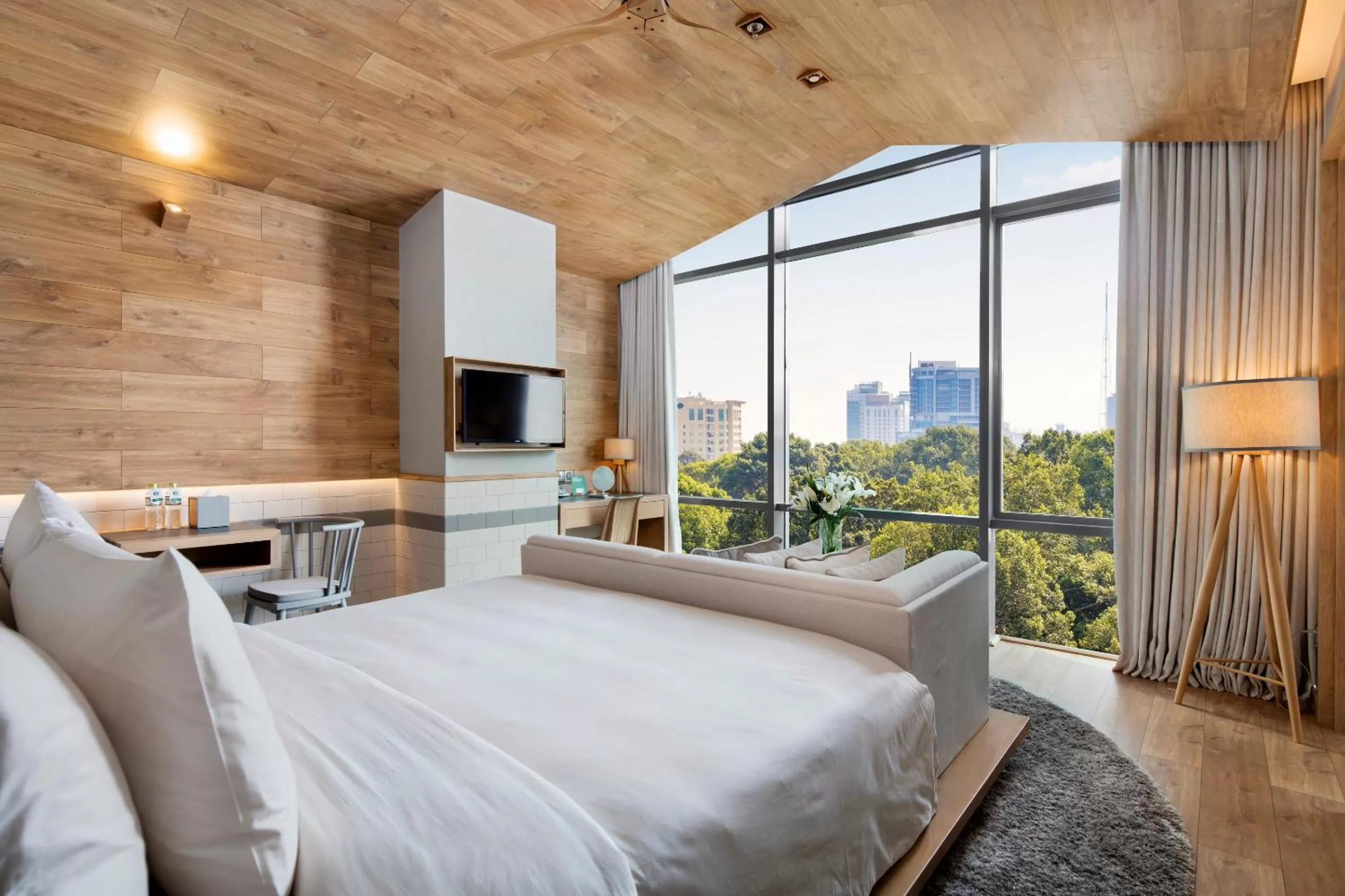 Bed in Fusion Suites Saigon