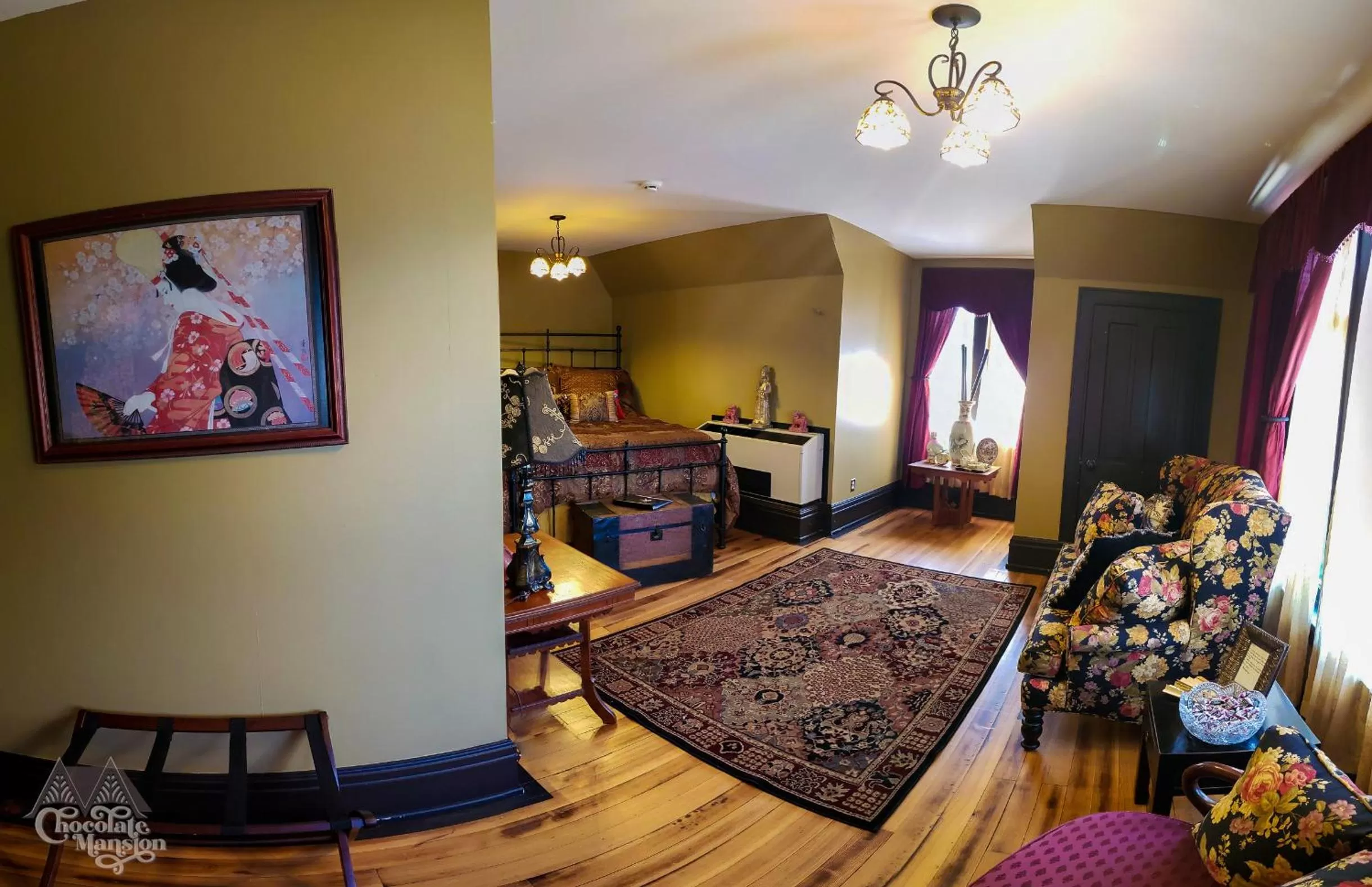 Bed in Chocolate Mansion