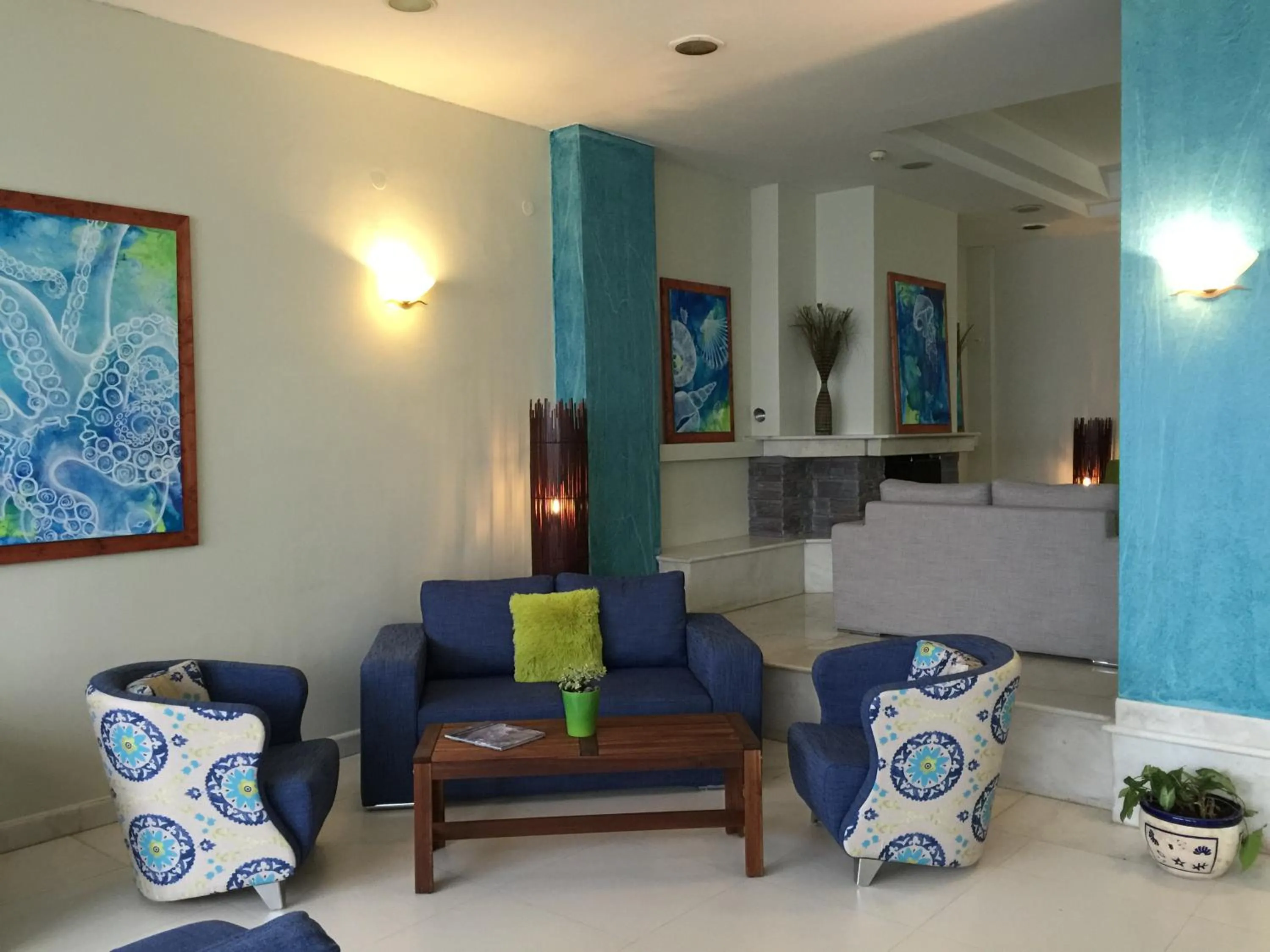 Lobby or reception in Hotel Ostria