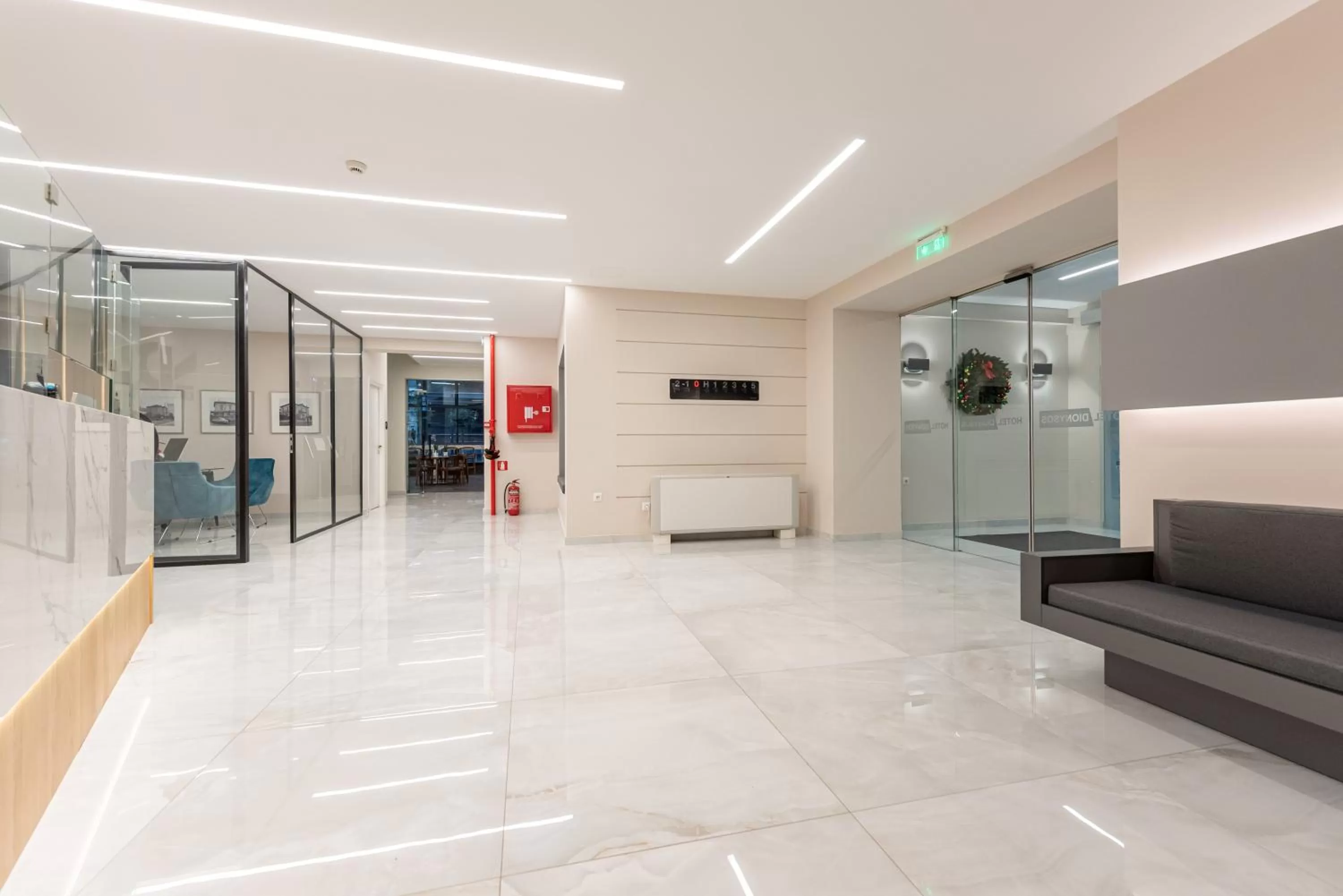 Lobby or reception in Dionisos Hotel