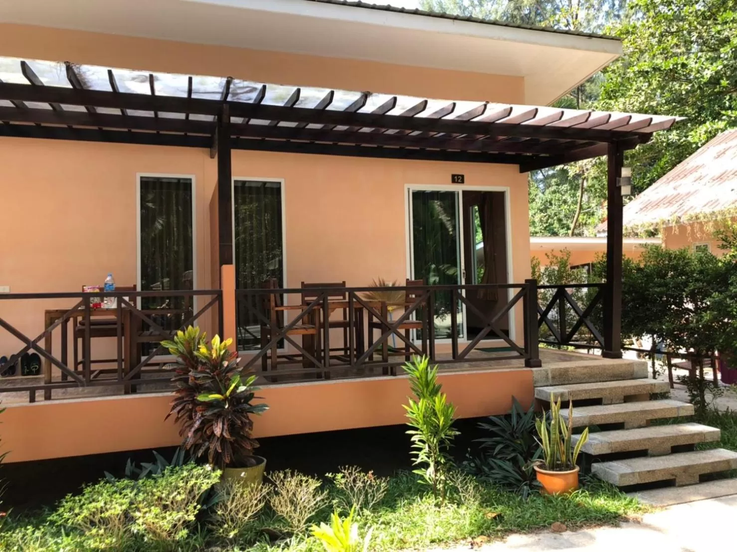 Balcony/Terrace in Ao Thong beach Bungalows