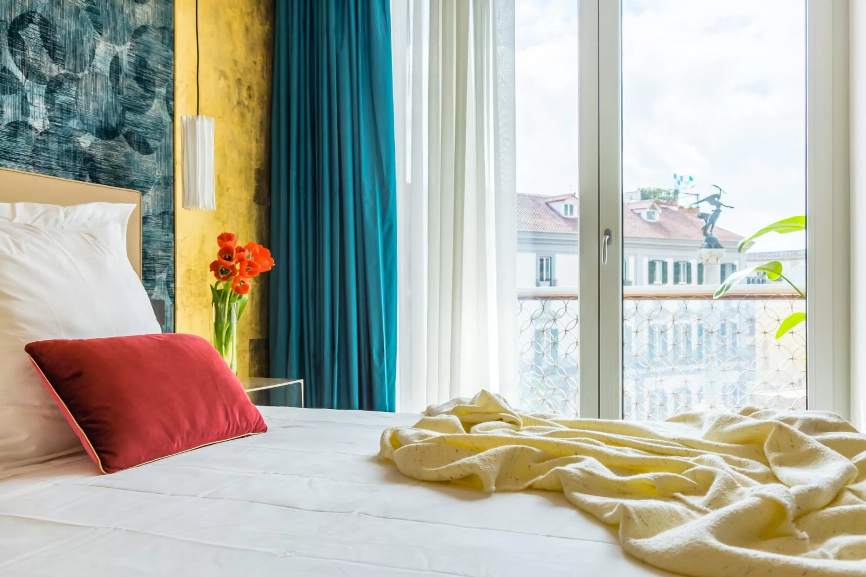 Bed in Dei Martiri Suite