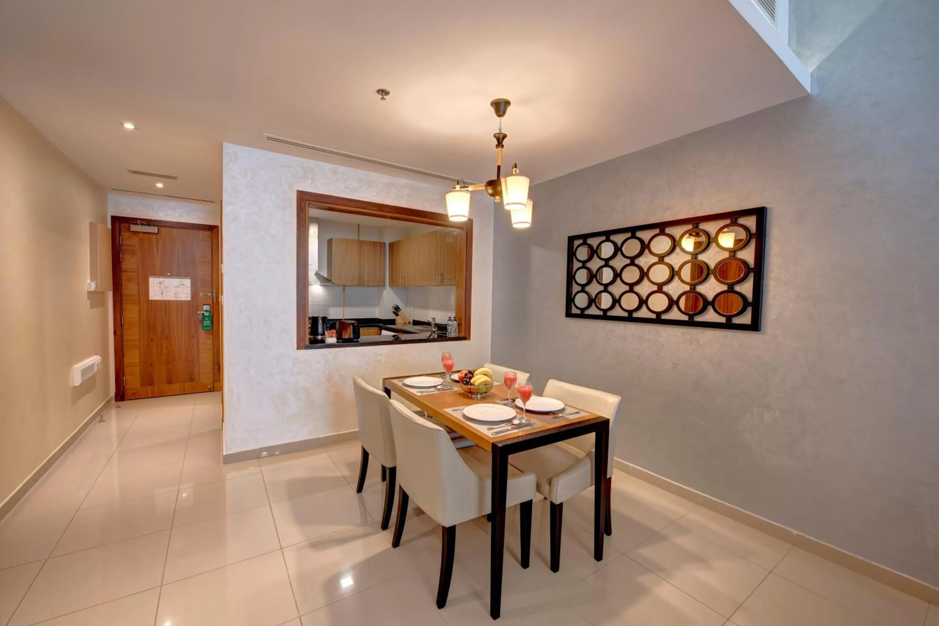 Kitchen or kitchenette, Dining Area in Class Hotel Apartments