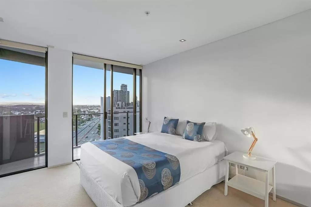 Bedroom, Bed in Ambience on Burleigh Beach