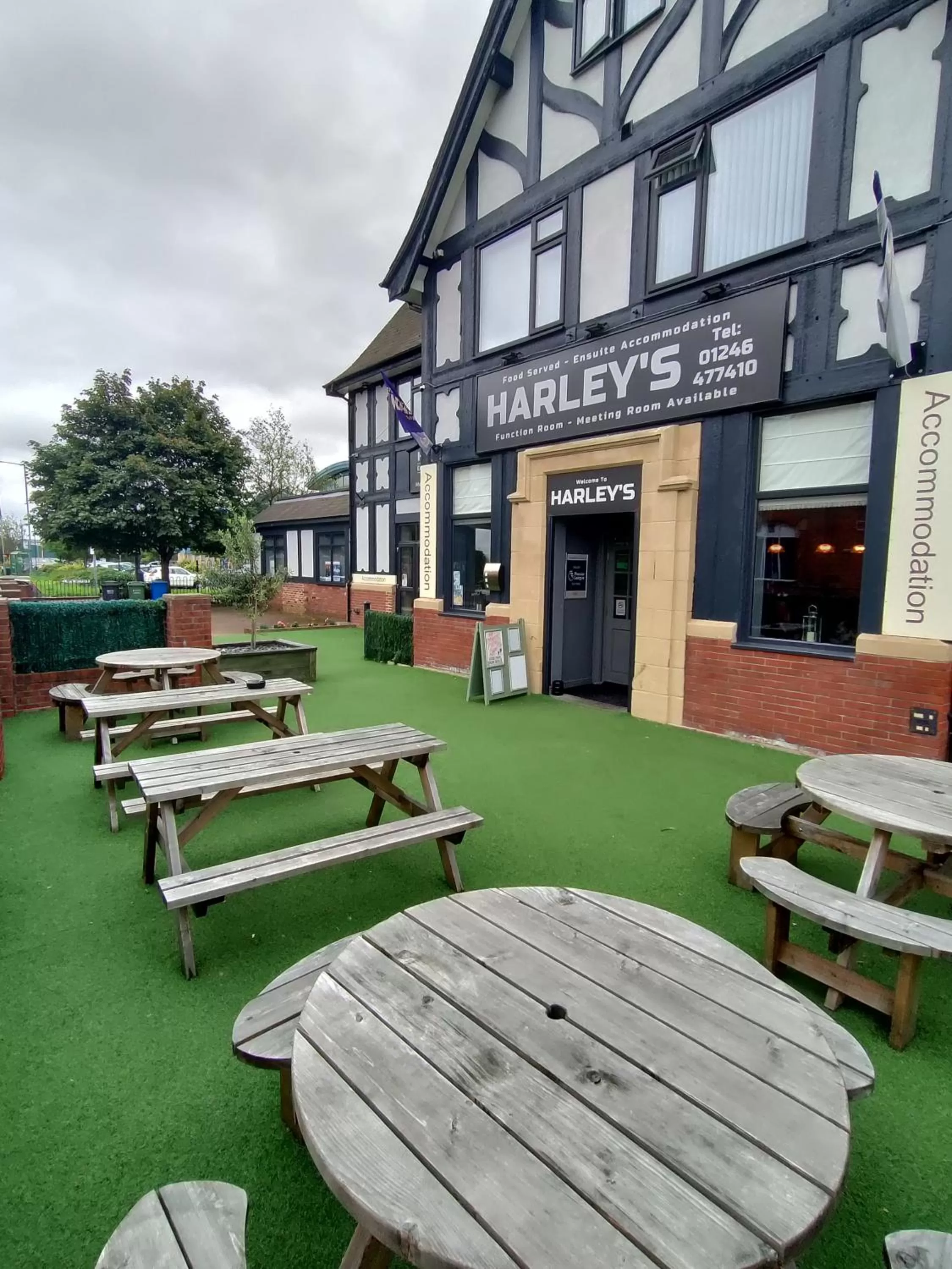 Seating area in Harleys