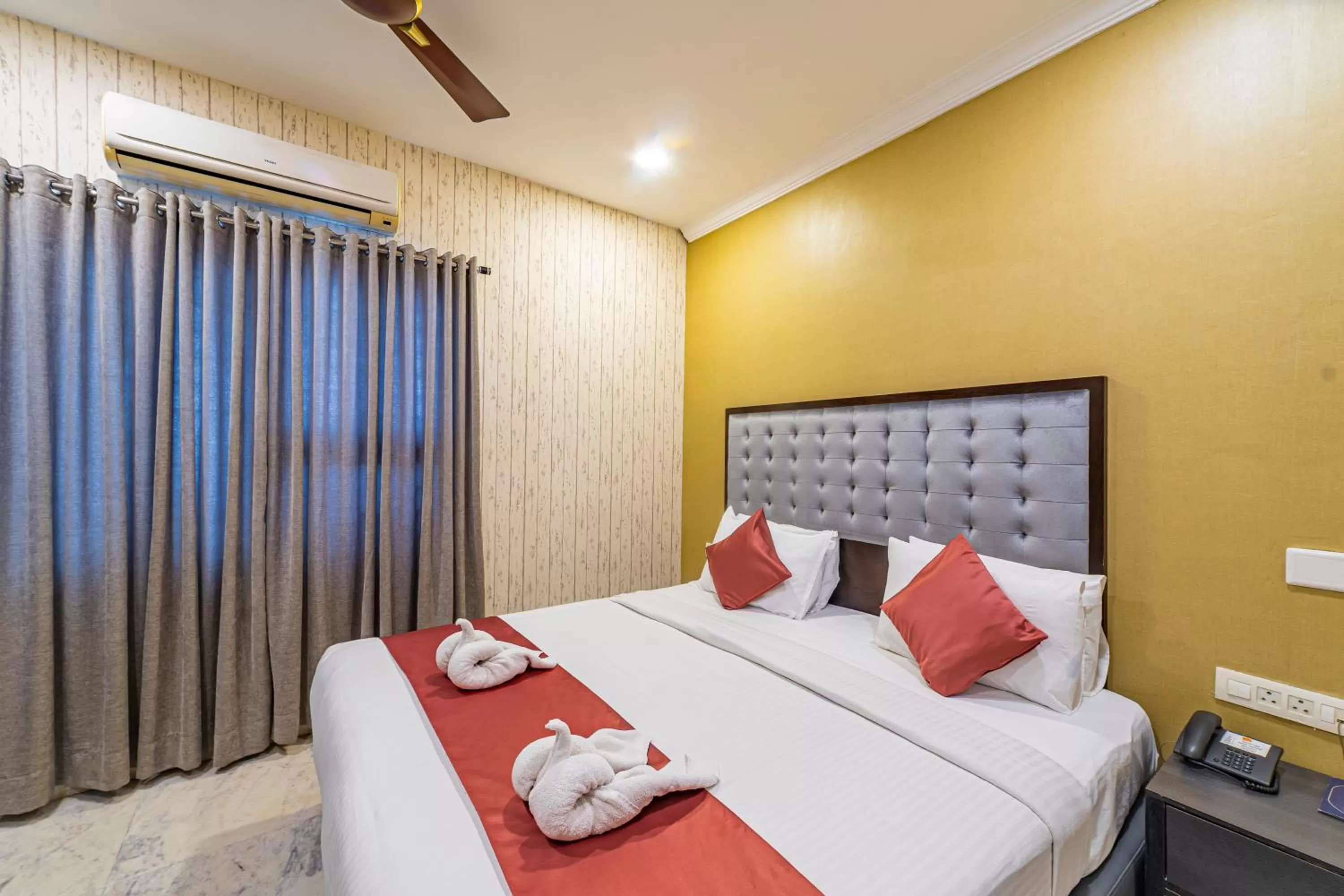 Bedroom, Bed in Hotel Athome & Serviced Apartments by Deccan Serai Hotels