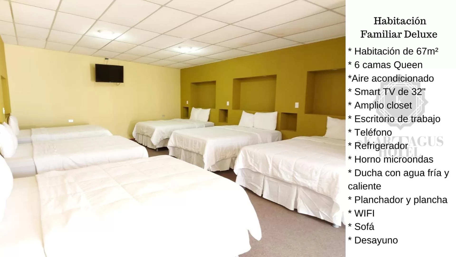 Bed in Kartagus Hotel