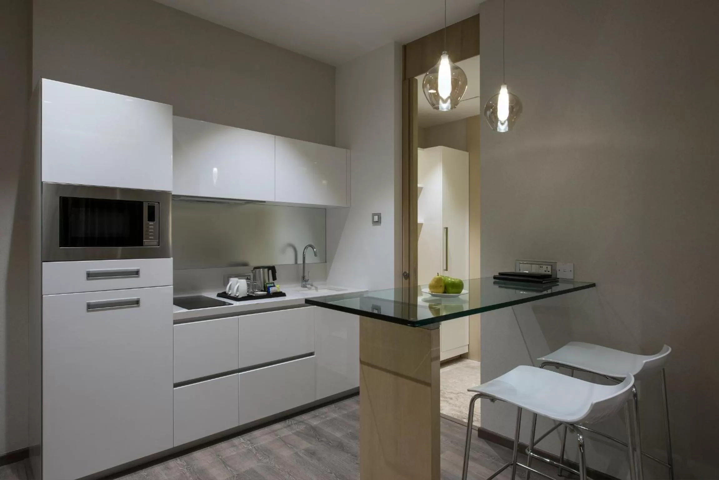 Kitchen or kitchenette in Eastin Residences Vadodara