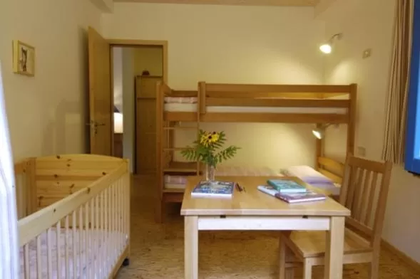 Photo of the whole room, Bed in Biohotel Spöktal