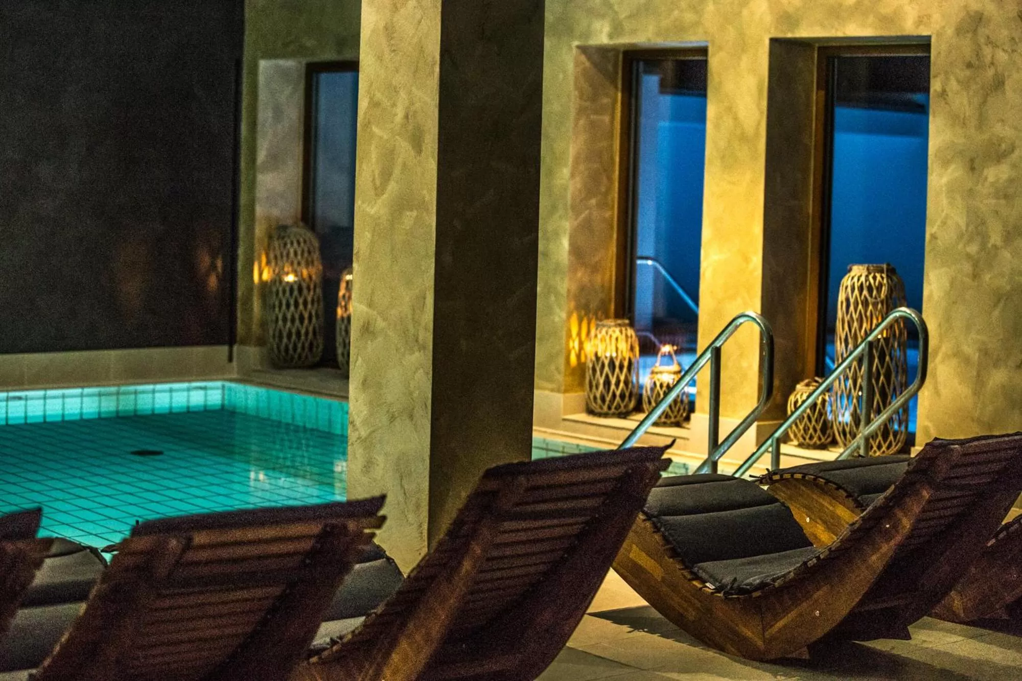 Swimming pool in Das Aunhamer Suite & Spa Hotel