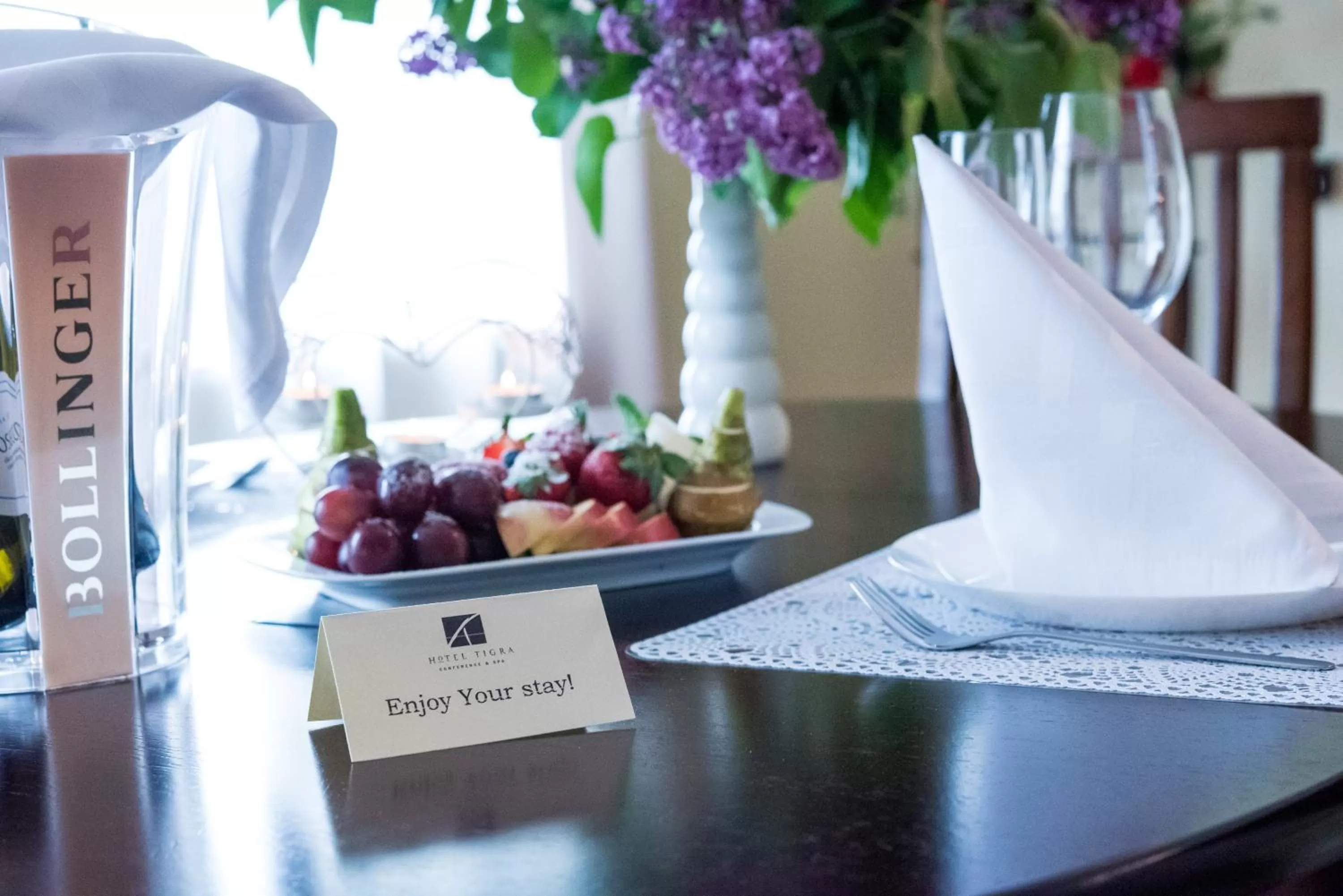 Food and drinks in Hotel Tigra