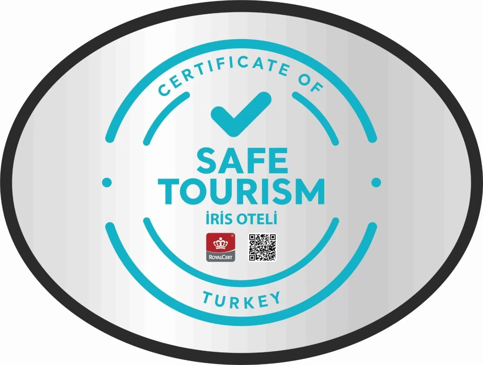 Certificate/Award in Iris Hotel & Spa