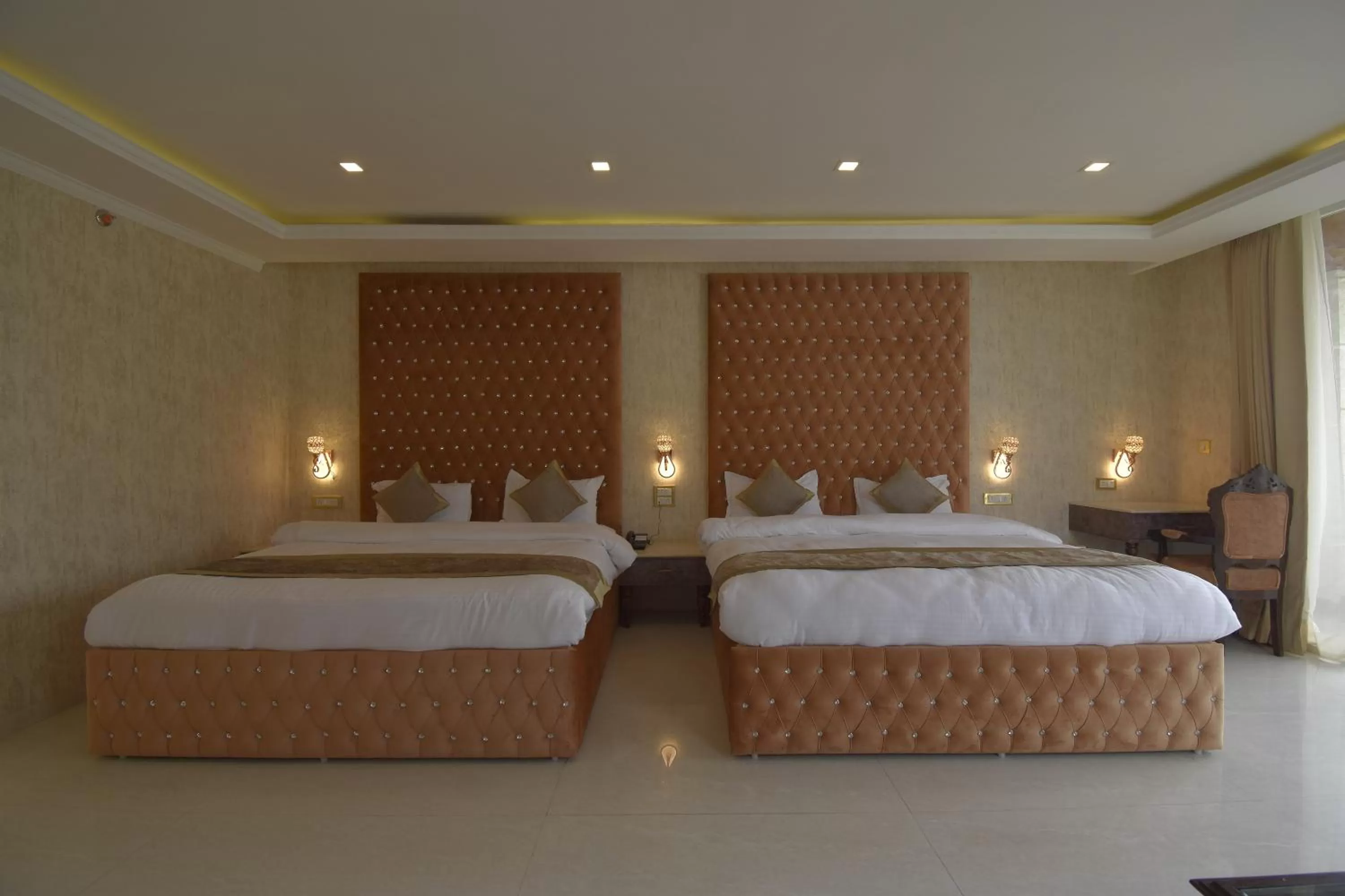 Bed in The Royal Castle AC Centralized