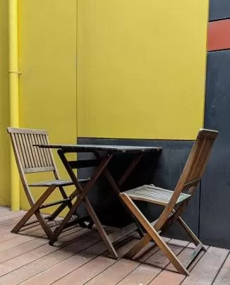 Inner courtyard view in Tolarno Hotel