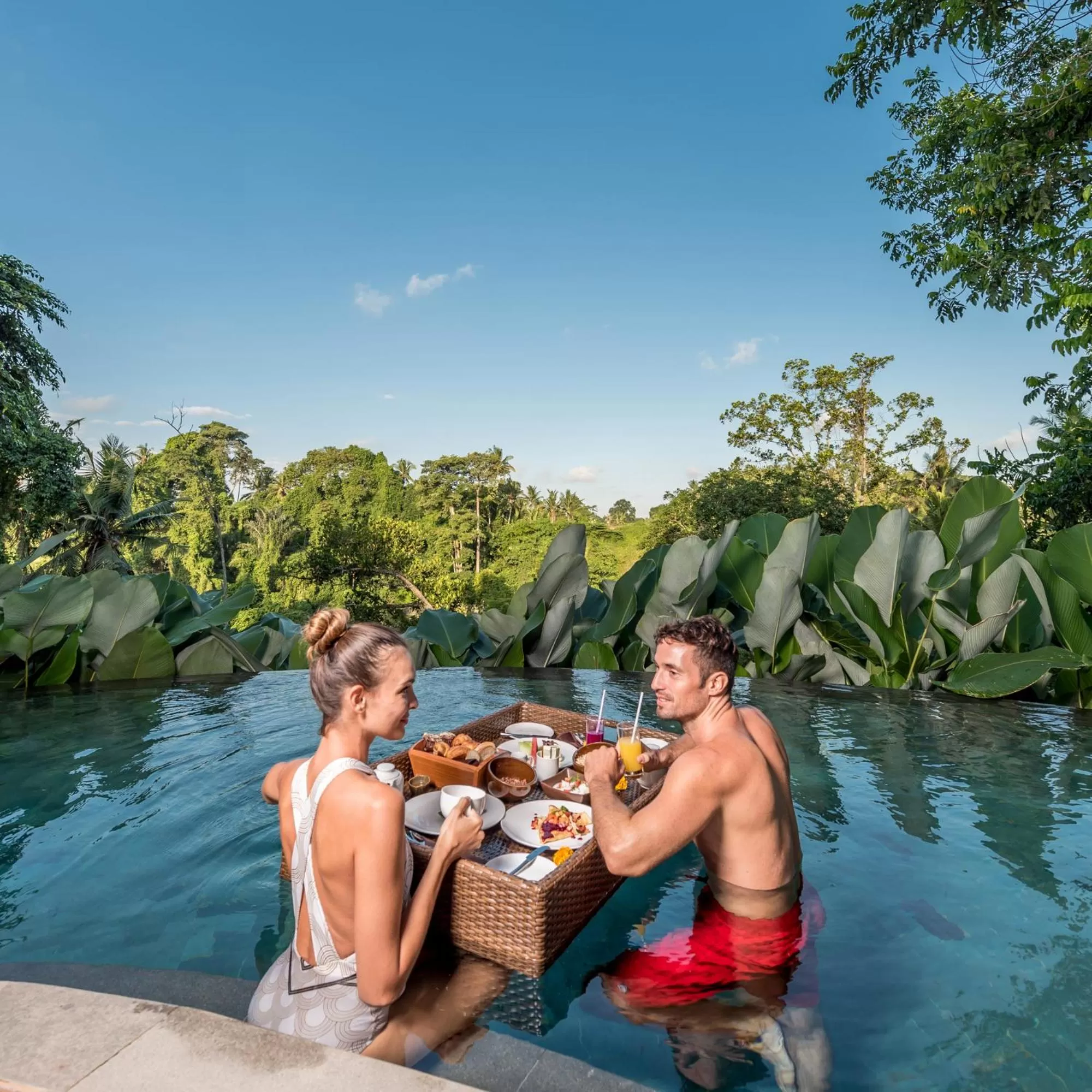 Swimming pool in tanadewa Resort Ubud Bali by Cross Collection